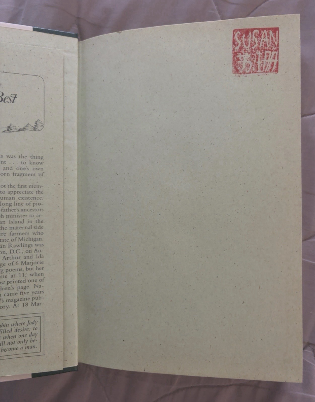 The Yearling Marjorie Kinnan Rawlings 1993 Reader’s Digest Hardcover w/ Insert