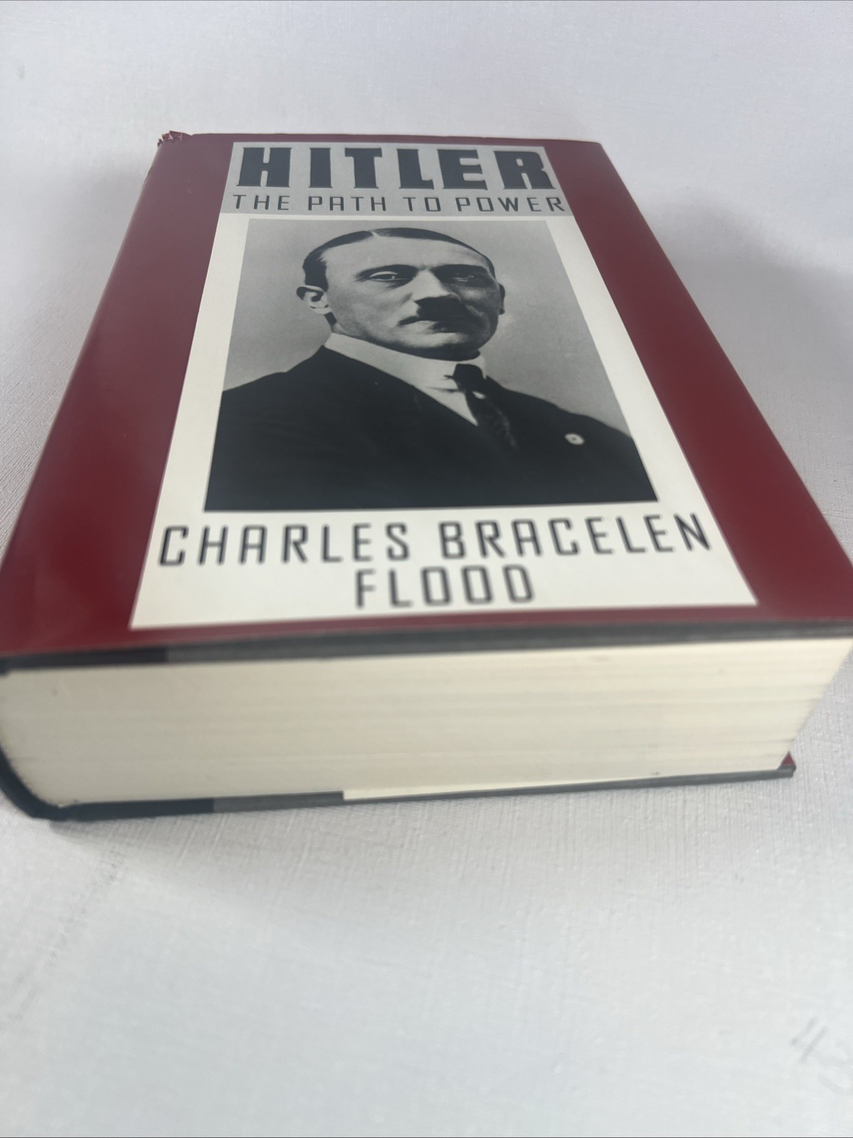 Hitler The Path to Power by Charles Bracelen Flood Hardcover 1989 HCDJ- Good