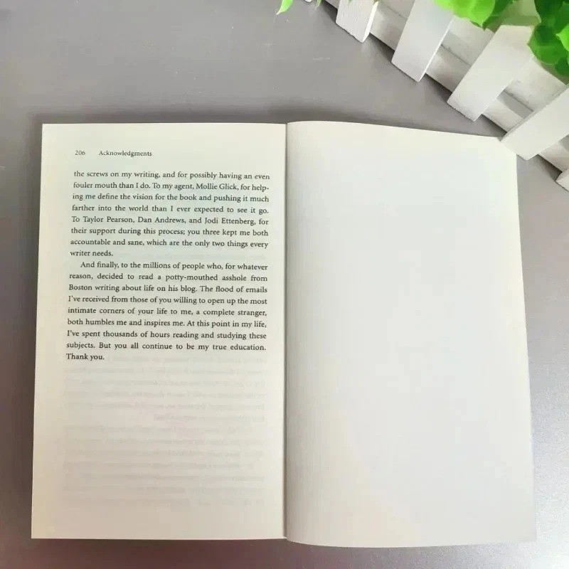 New “The Subtle Art Of Not Giving A F Mark Manson Hardcover” Stress Relief Book