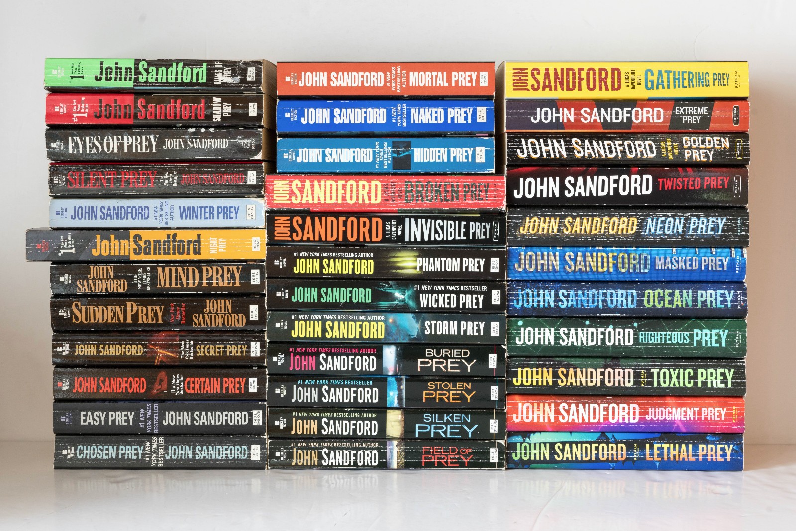 John Sandford PREY Complete Series Lot of 35 (#1-35) Set Paperback PB Books
