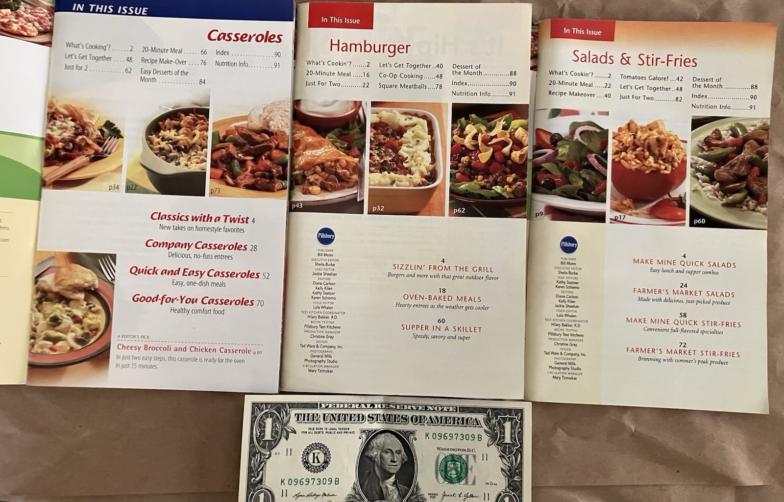 6 Pillsbury Cookbooks – Over 500 Pages