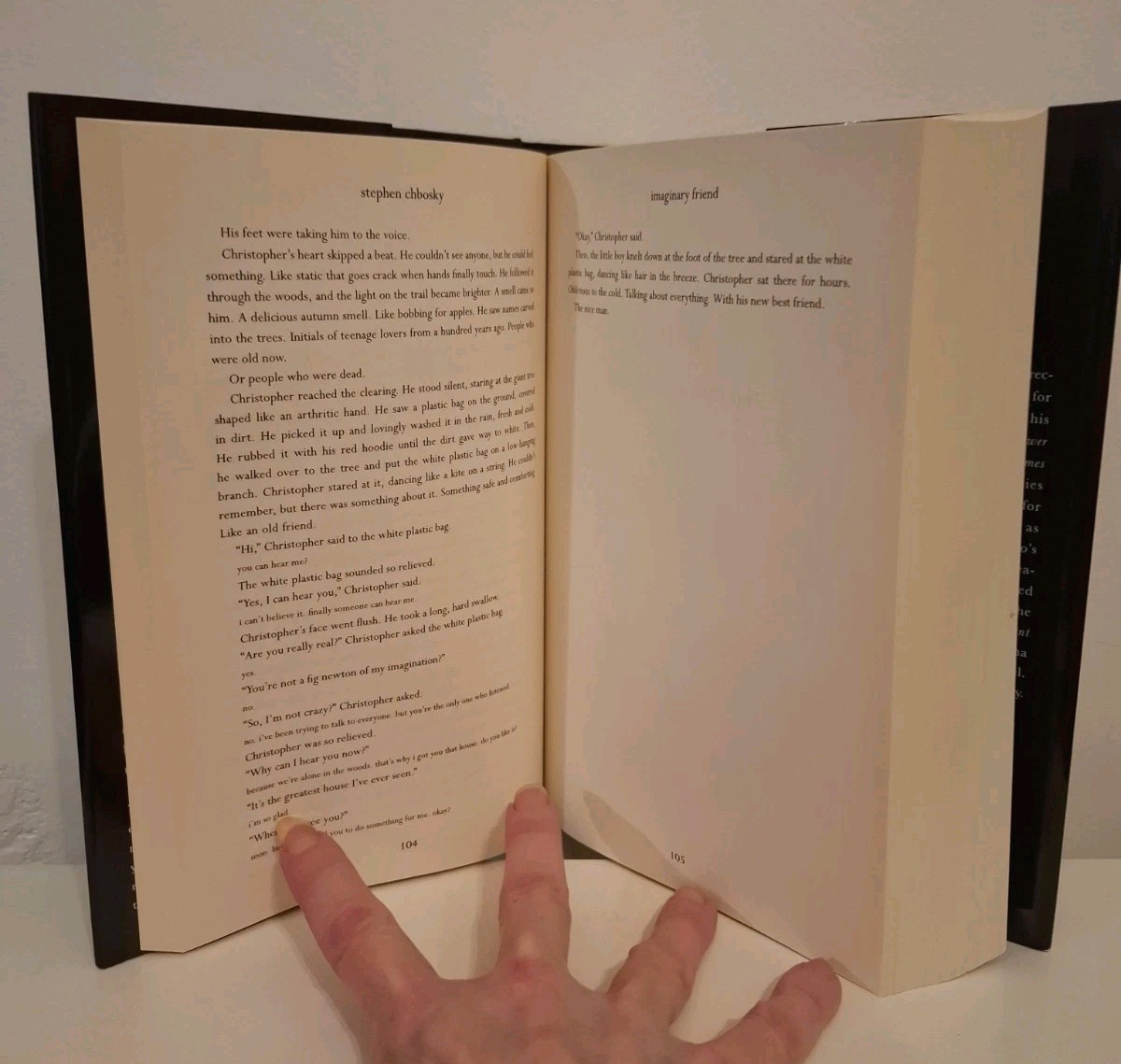 Stephen Chbosky IMAGINARY FRIEND Hardcover Horror Novel W/Dust Jacket English