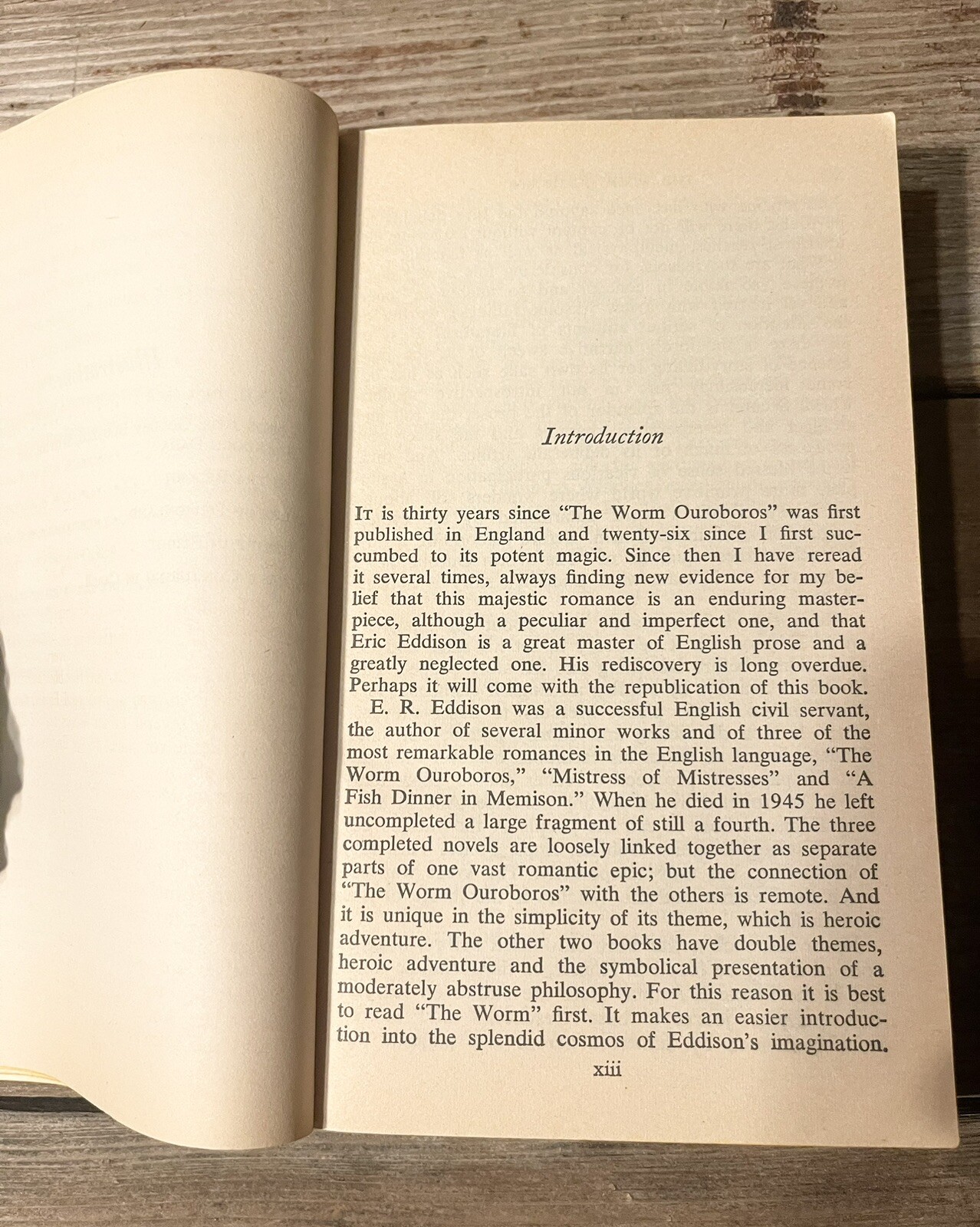 E.R. Eddison “The Worm Ouroboros” ~ Ballantine First Print 1967 Rare