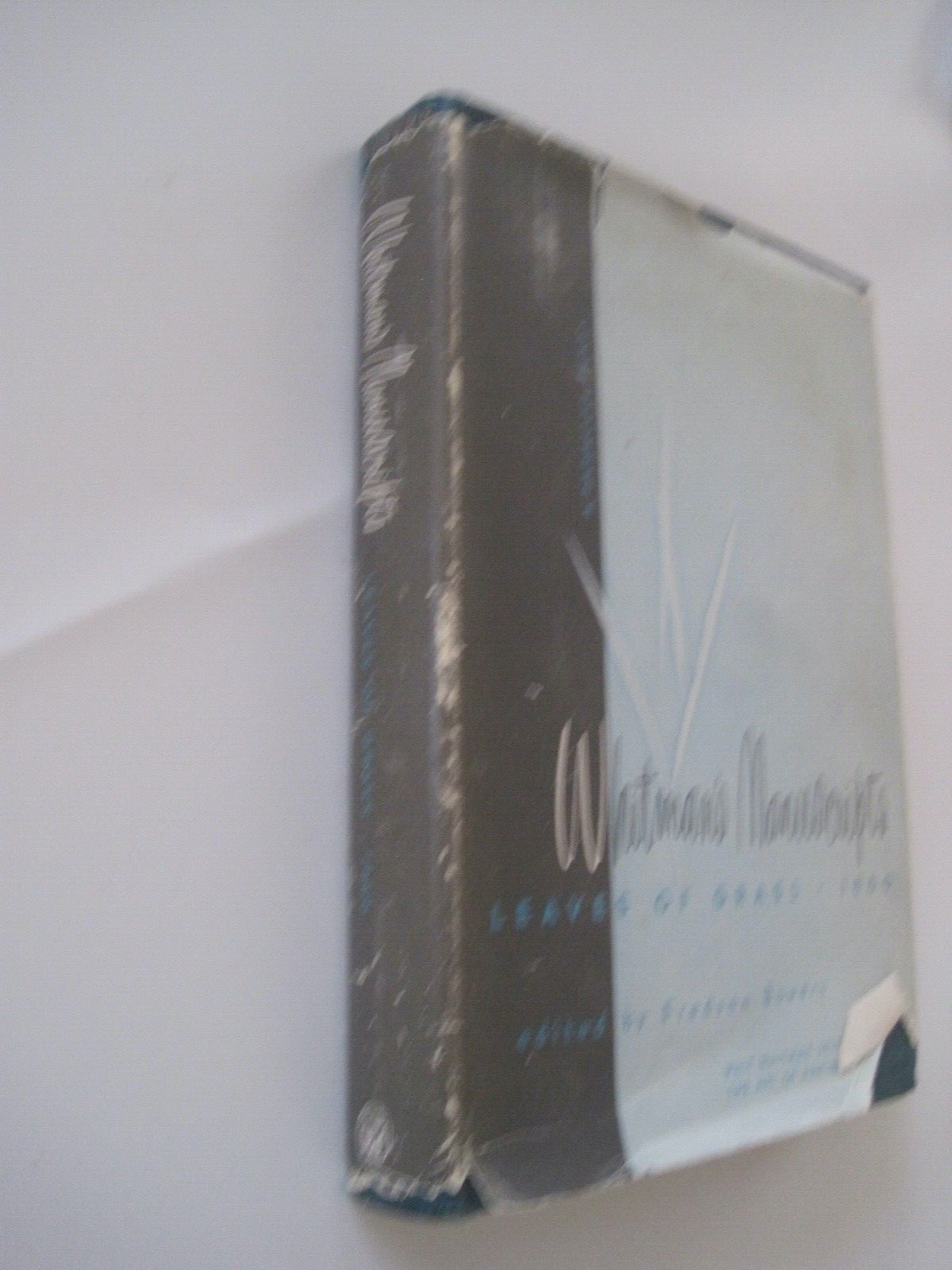 Whitman’s Manuscripts Leaves Of Grass 1860s Bowers 1955 University Of Chicago
