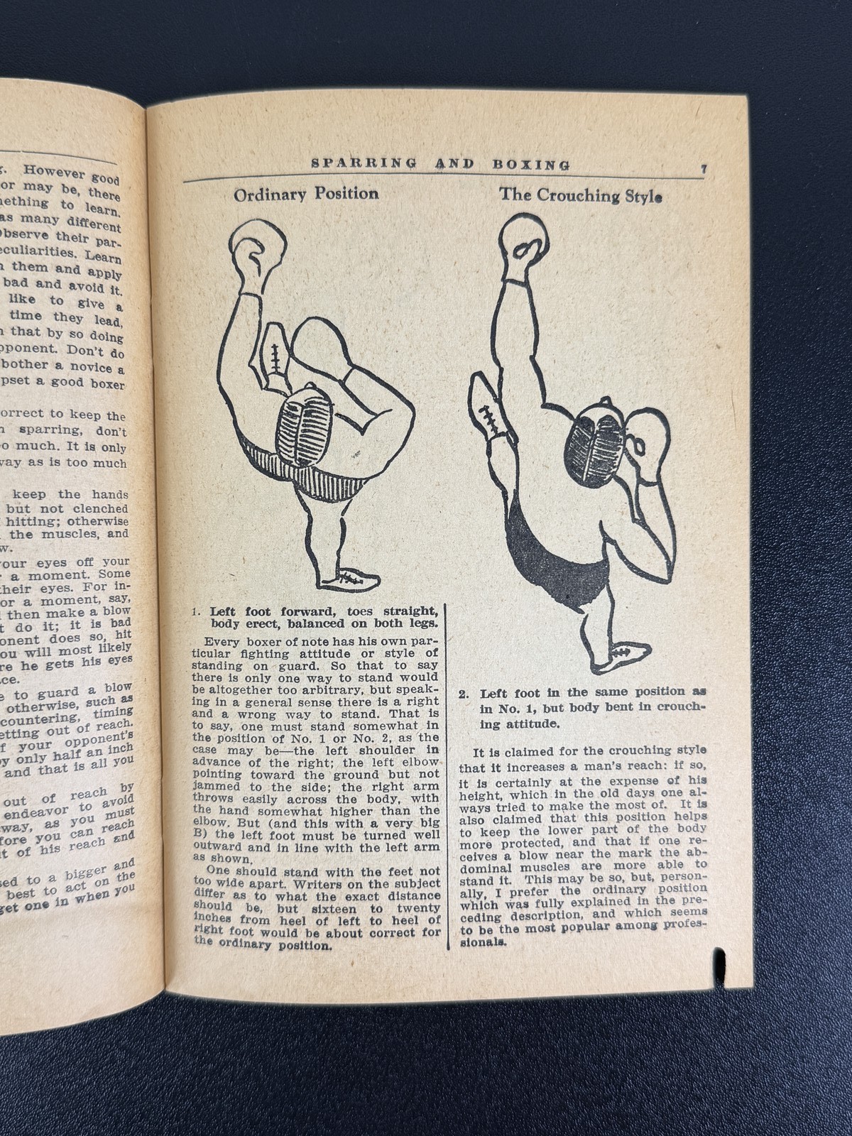 Vintage 1935 The Art of Sparring & Boxing Self-Defense Manual Booklet Johnson