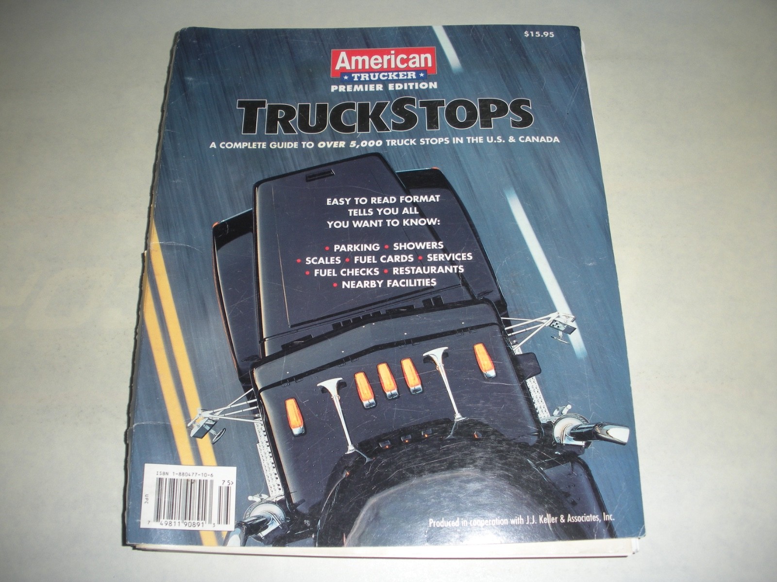American Trucker Premier Edition Truckstops Book 1996 Spiral Binding 376 Pages