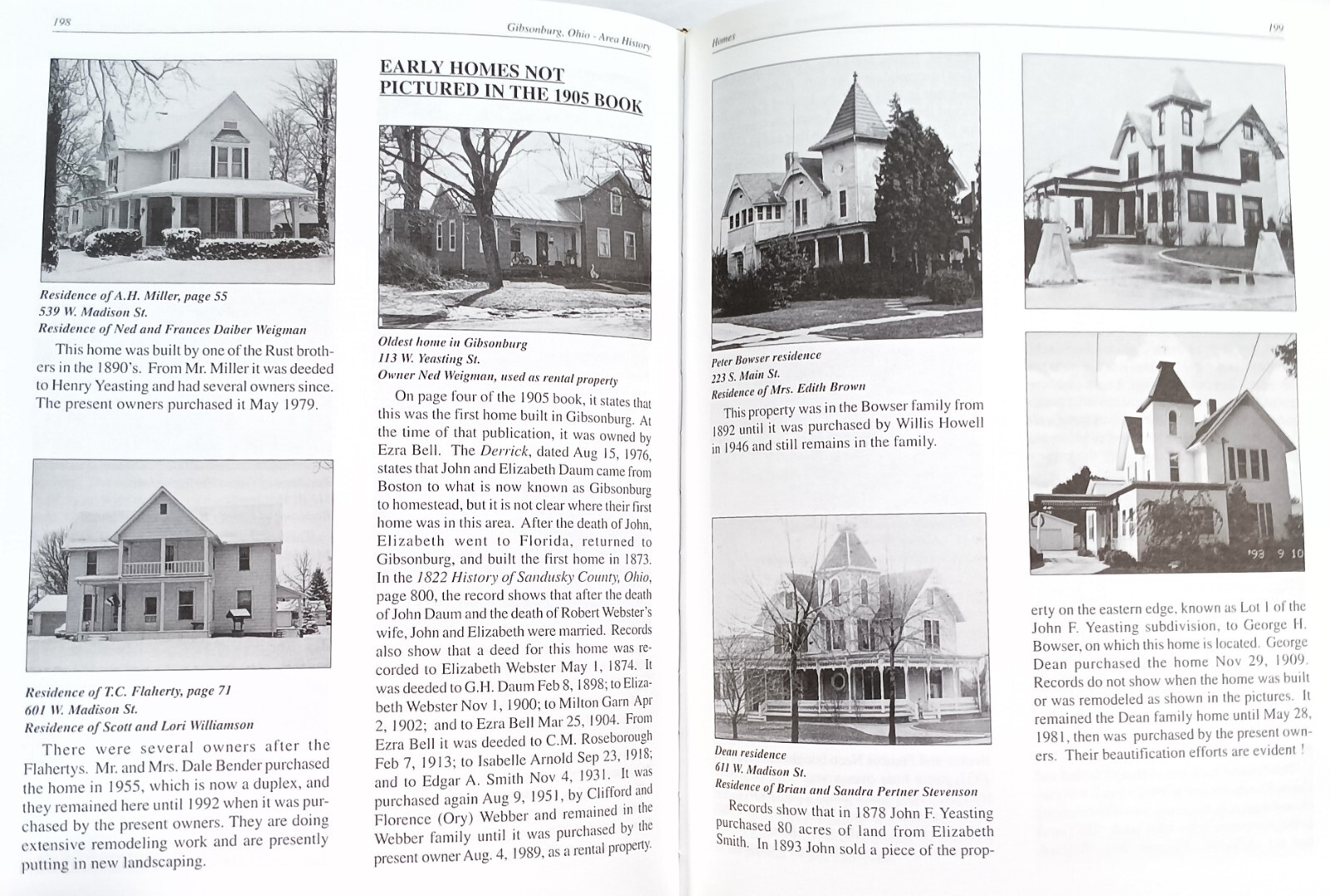 GIBSONBURG Ohio Area History