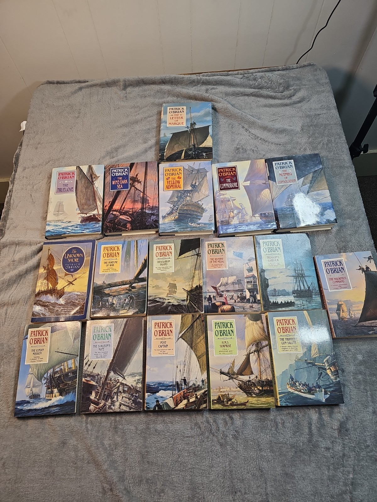 Patrick O’Brian Books lot of 17 Aubrey-Maturin Nautical Sailing British Navy