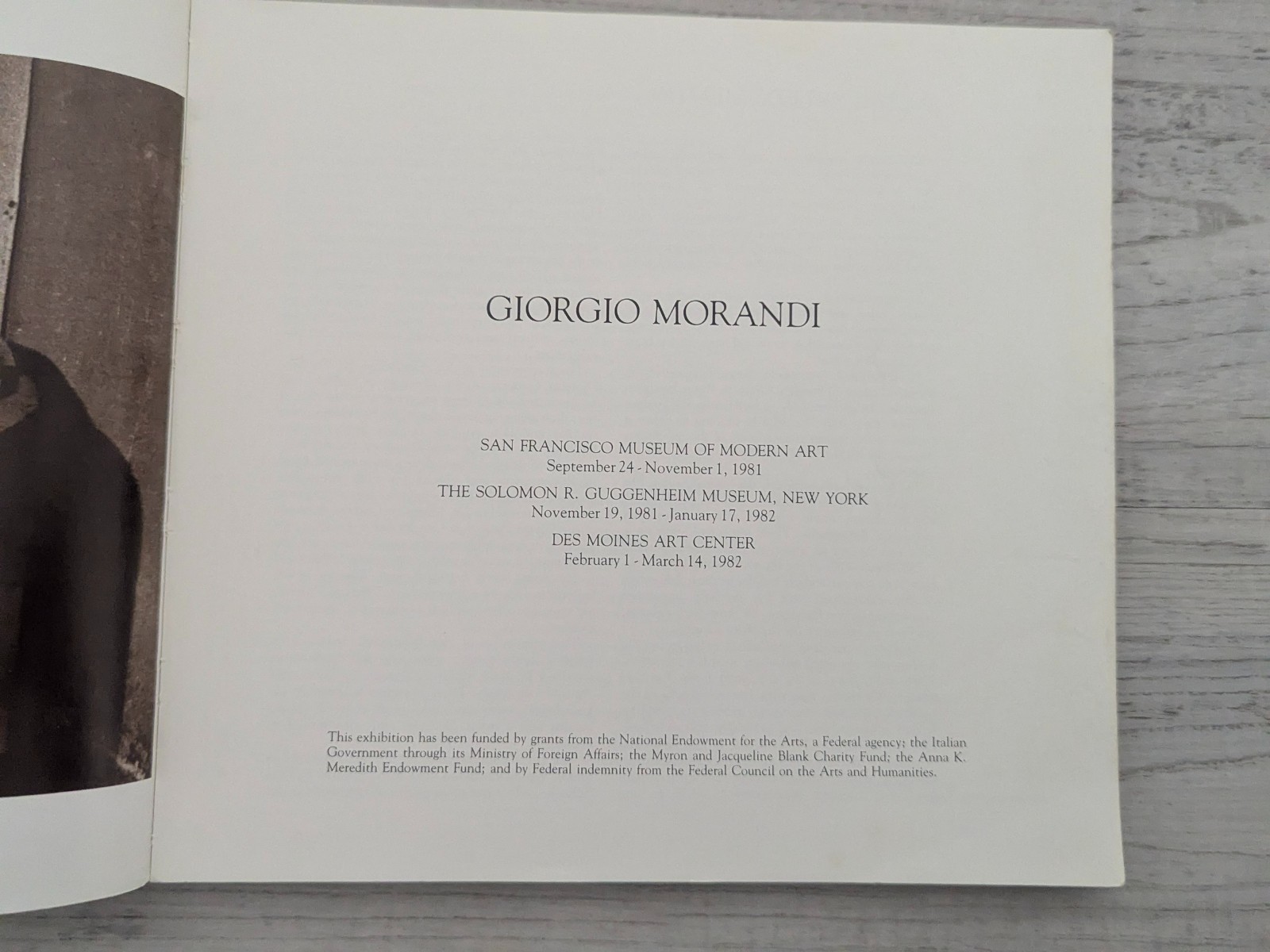 Giorgio Morandi; San Francisco Museum of Modern Art – PB