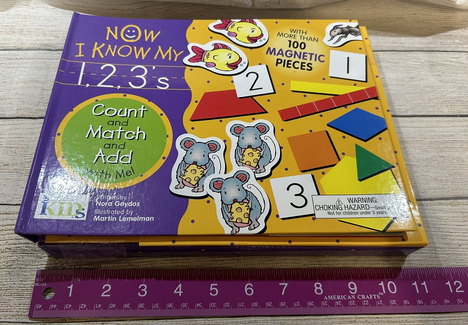 Now I Know My 1,2,3’s Spiral Bound Count Match Add Workbook Set Nora Gaydos TbB7