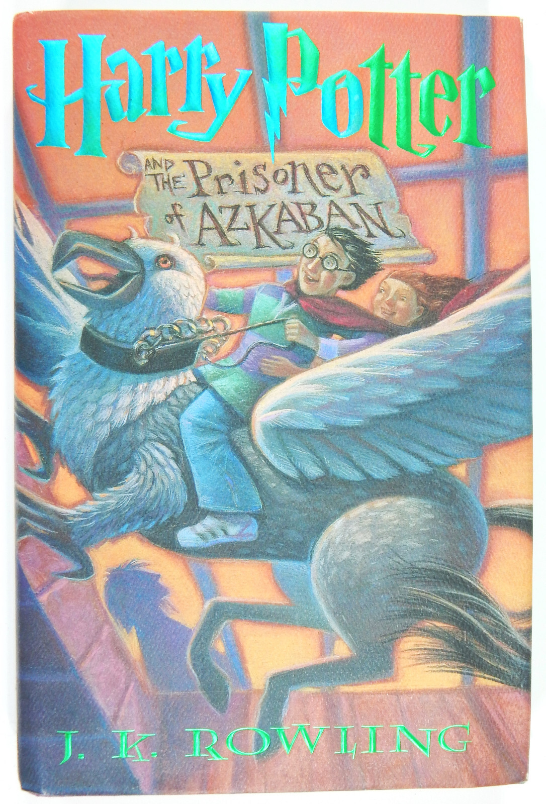 HARRY POTTER PRISONER OF AZKABAN HARDCOVER 1st AMERICAN EDITION 1999 BOOK COVER