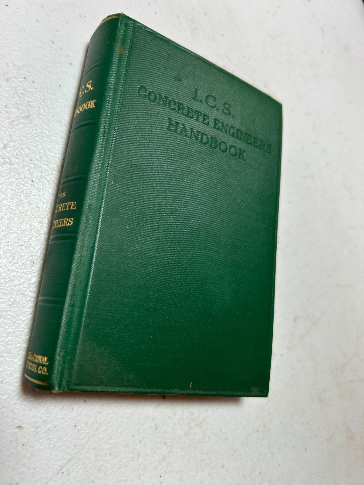 I.C.S. Concrete Engineers Handbook Hardcovered Book, 380 pages 1912