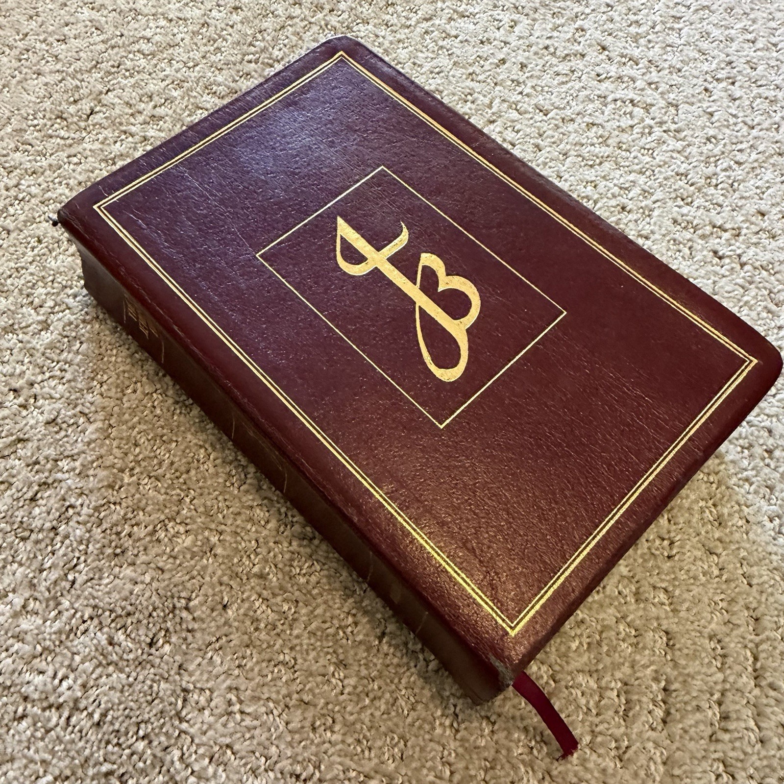The New Jerusalem Bible Burgundy Hardcover 1985 Gold Thumb Indexed Tabbed