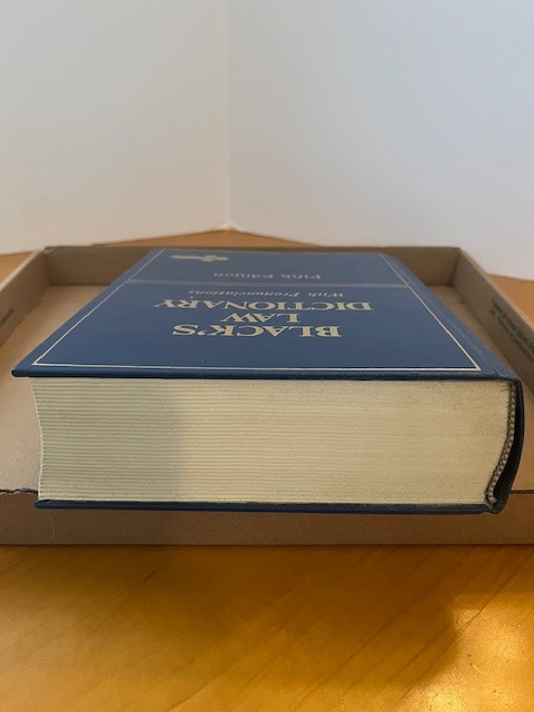 Black’s Law Dictionary Fifth Edition (1979) Henry Campbell Black (used, blue)