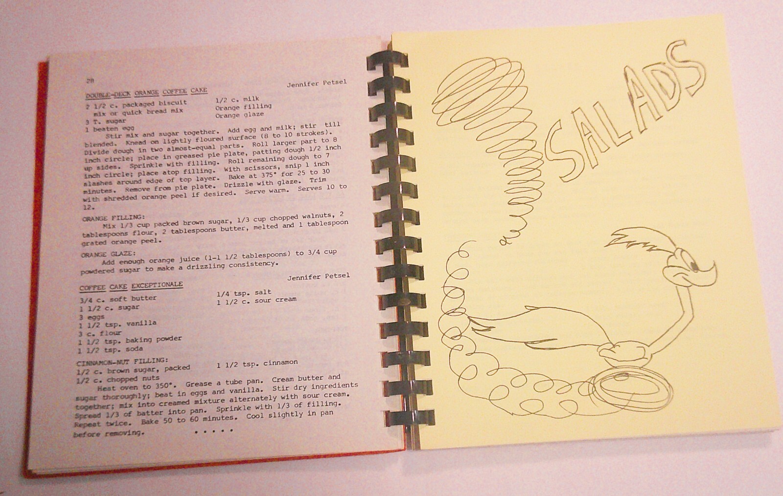 1980 Blackhurst School Cookbook Spiral Bound 168 pages