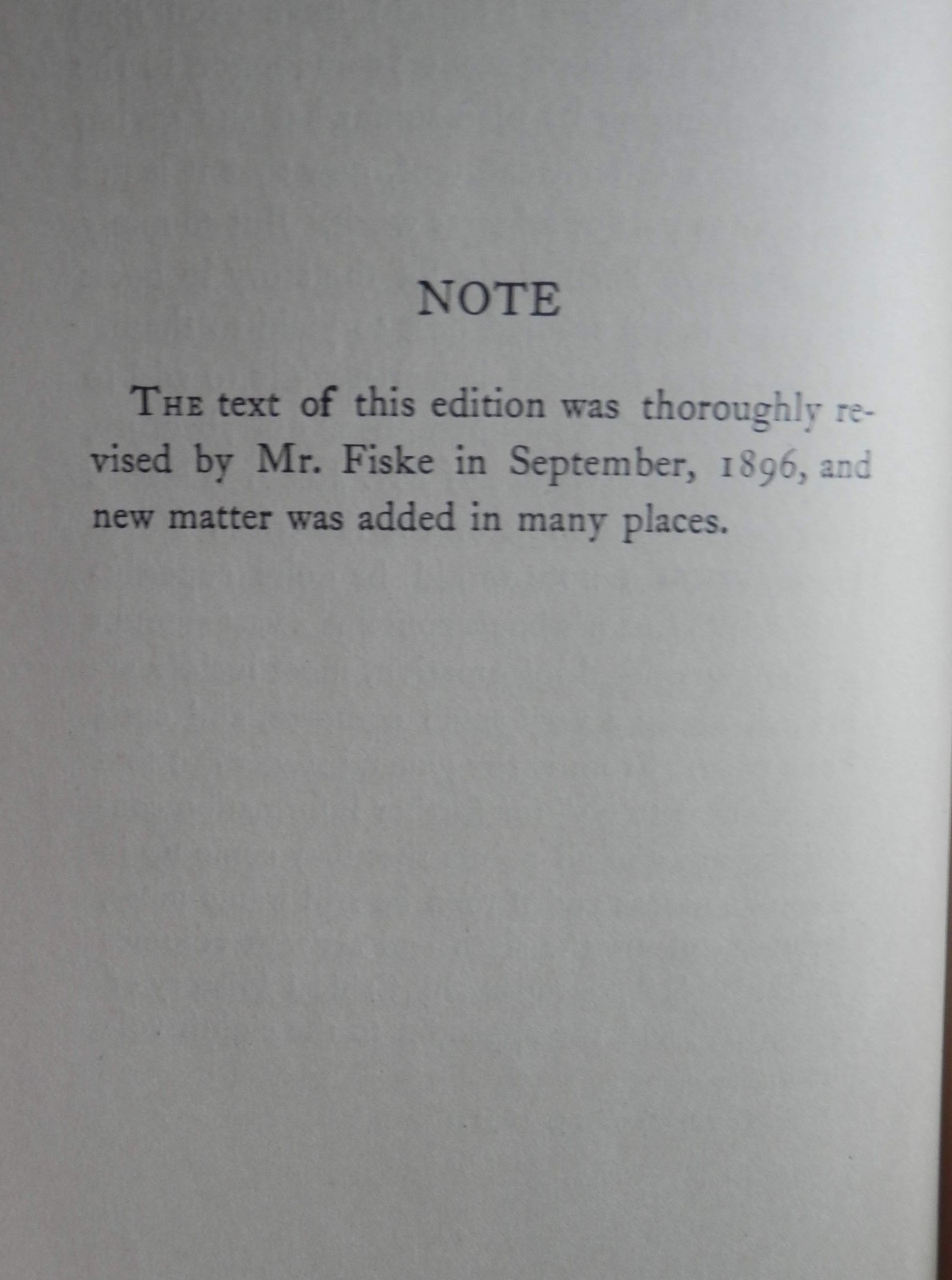 THE AMERICAN REVOLUTION Vol. I by John Fiske – 1896 (1891) Houghton Mifflin Co.
