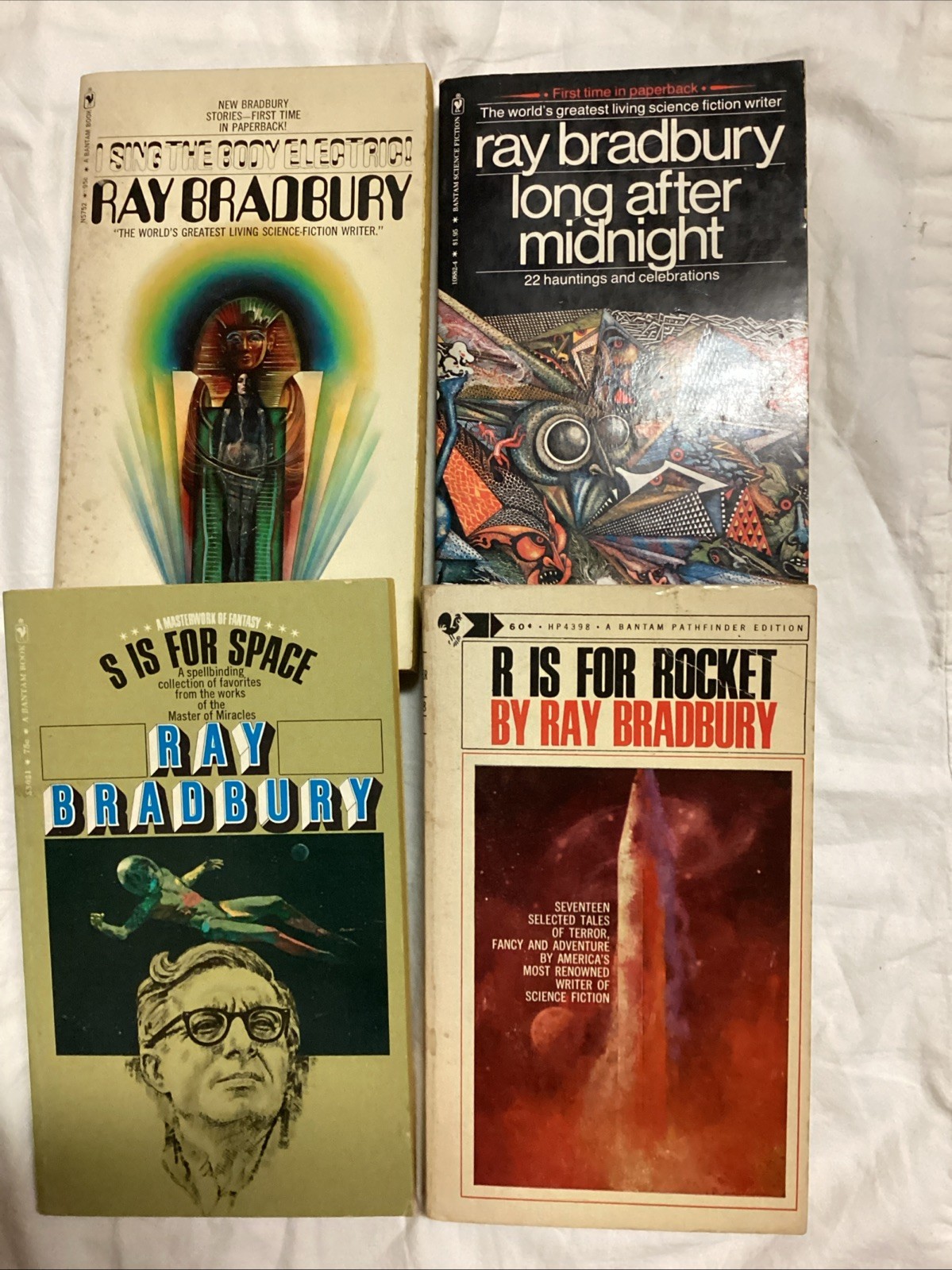 Vintage Ray Bradbury Bantam Novels Lot Of Four