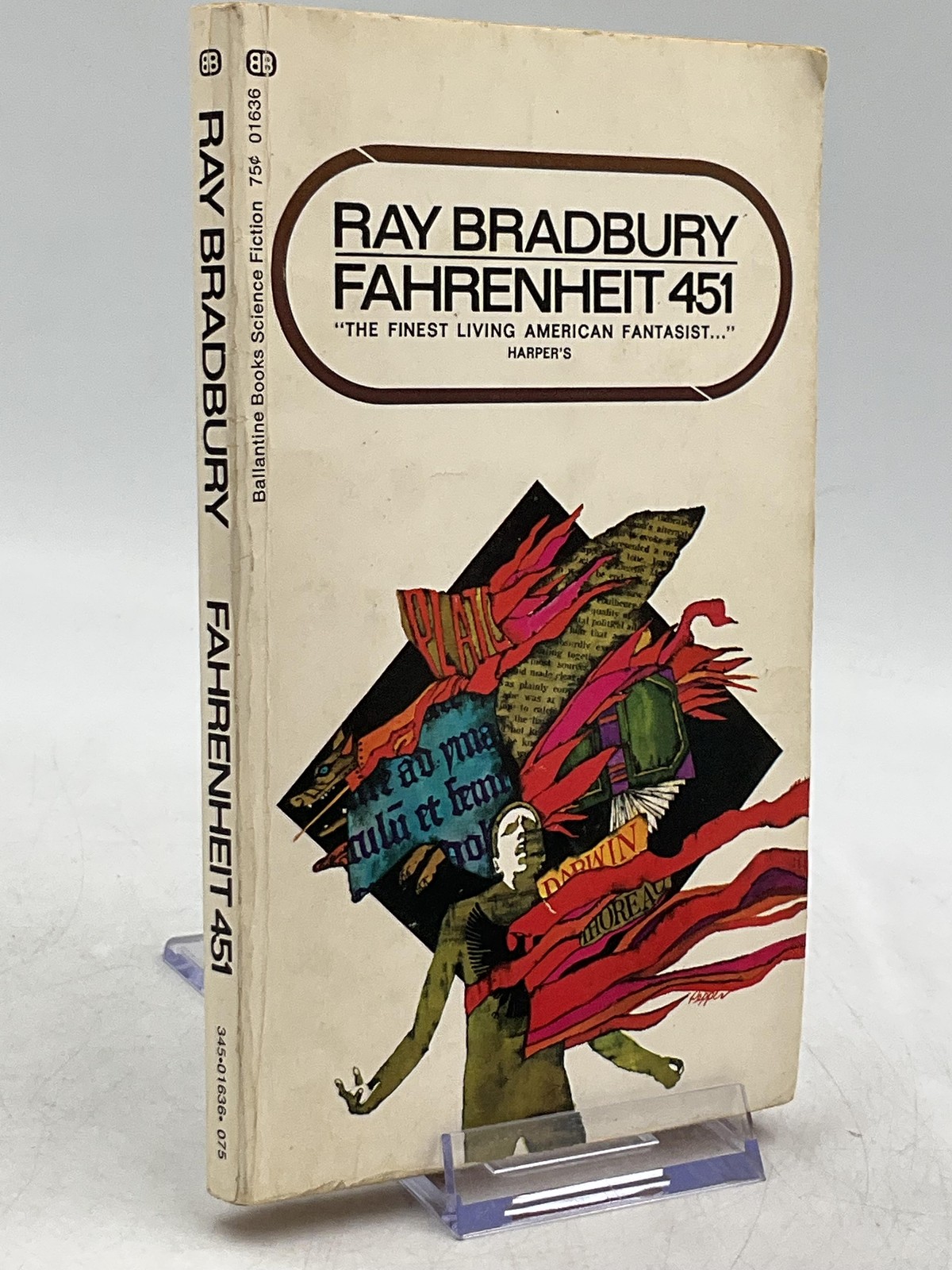 Vintage Ray Bradbury Fahrenheit 451 Ballantine Books 1953 Paperback Book Sci-Fi