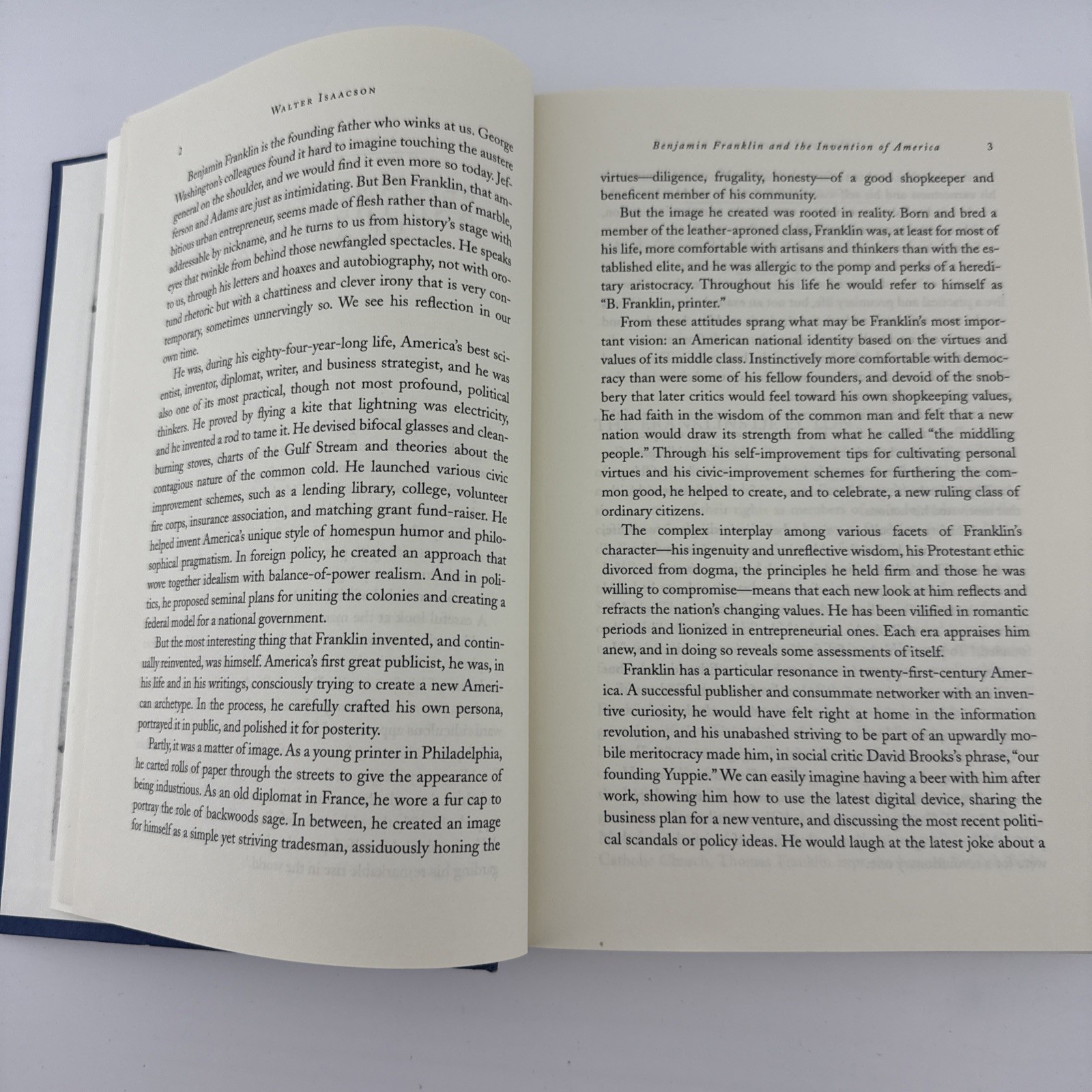 Benjamin Franklin An American Life by Walter Isaacson Hardcover 2003
