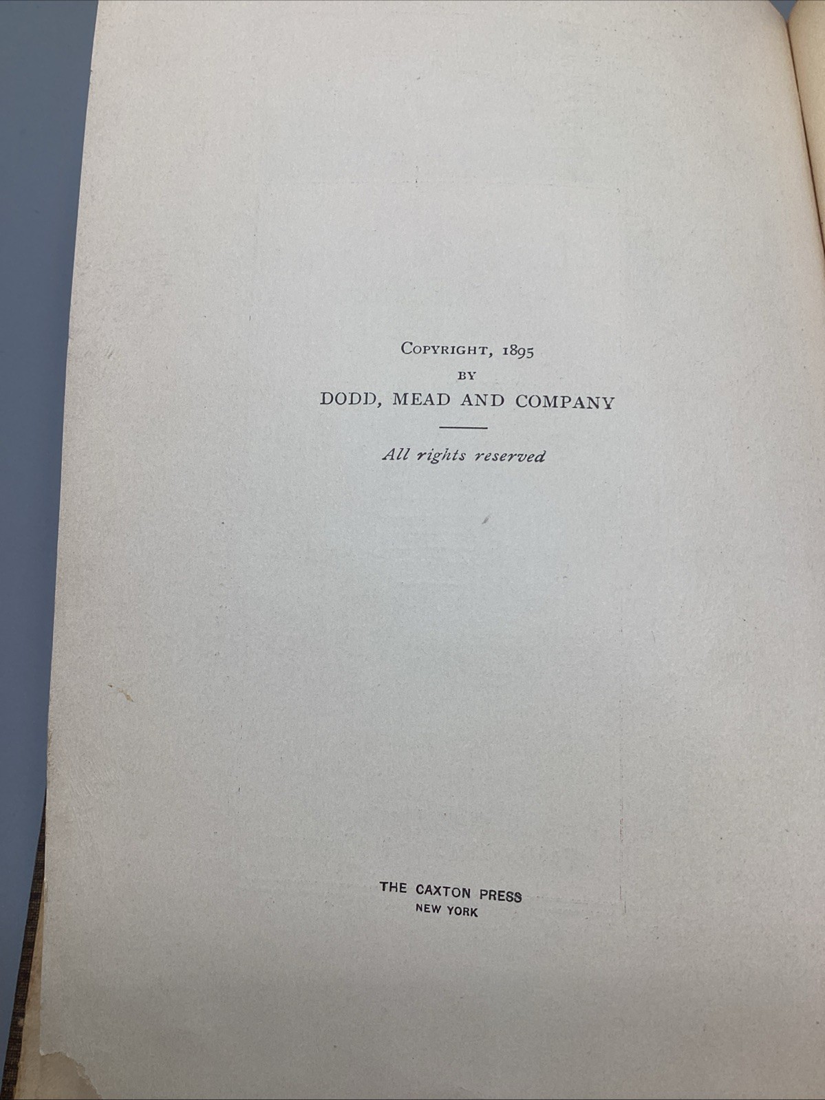 1895 Slain by the Doones-R.D. Blackmore Dodd Mead -HC-Illustrated Gilt Binding