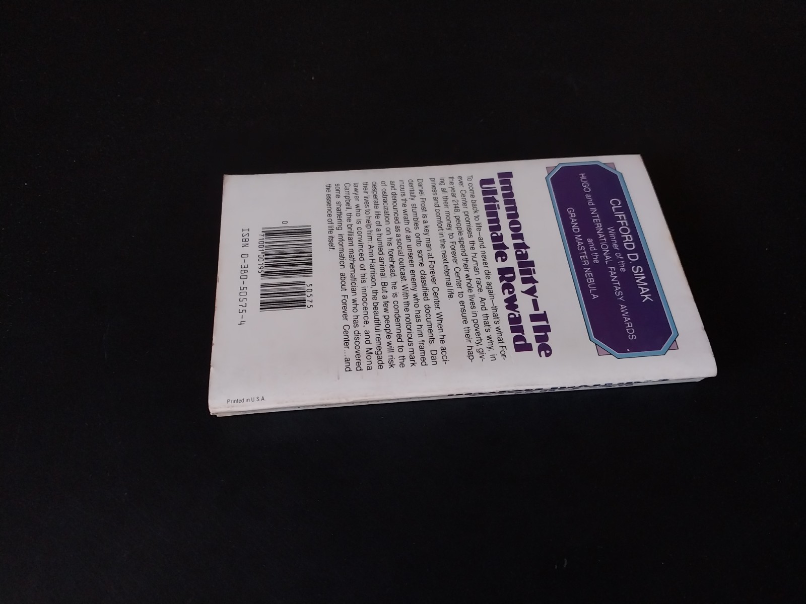 Clifford D. Simak – Why Call Them Back From Heaven? – Avon First Printing 1980