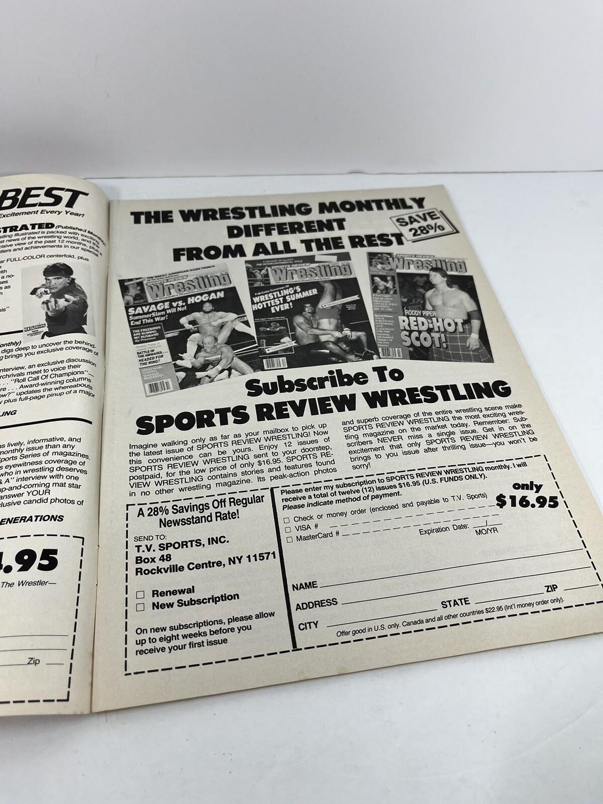 WRESTLING 90 MAGAZINE Summer 1990 Hulk Hogan Ultimate Warrior Dusty Rhodes WWF