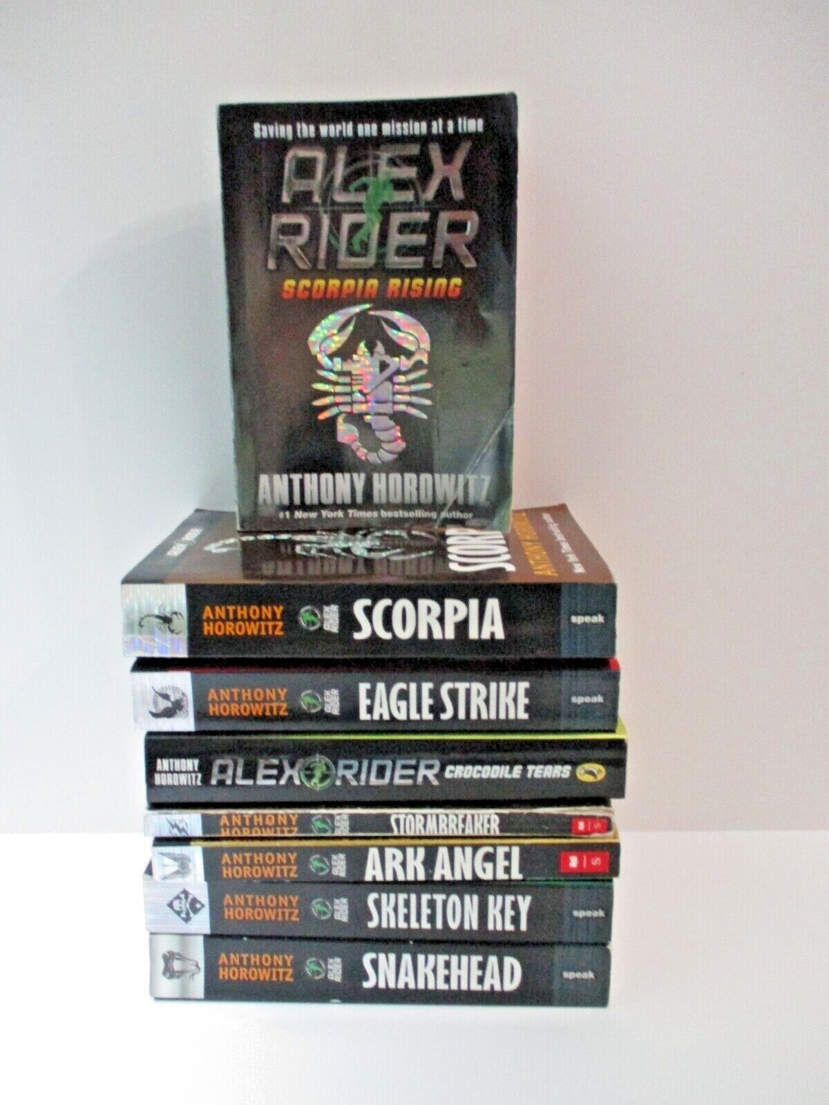 Lot of 8 Alex Rider Series by Anthony Horowitz spy Chapter Boy books