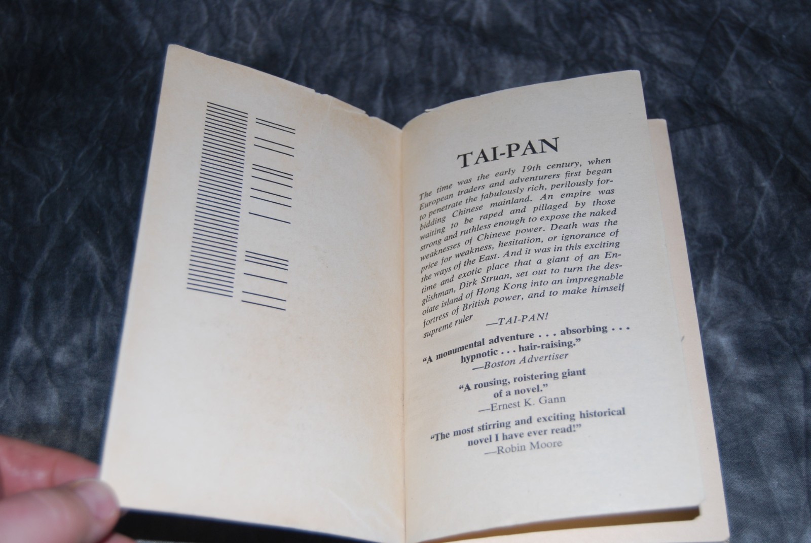 Tai-Pan by James Clavell (1980) Vintage Dell Paperback – Asian Saga – Good