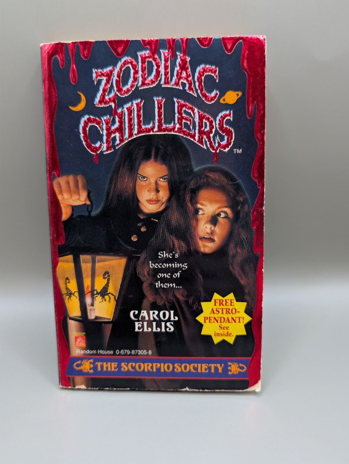 Zodiac Chillers Book #2 The Scorpio Society Carol Ellis YA Horror Book 1st Ed.