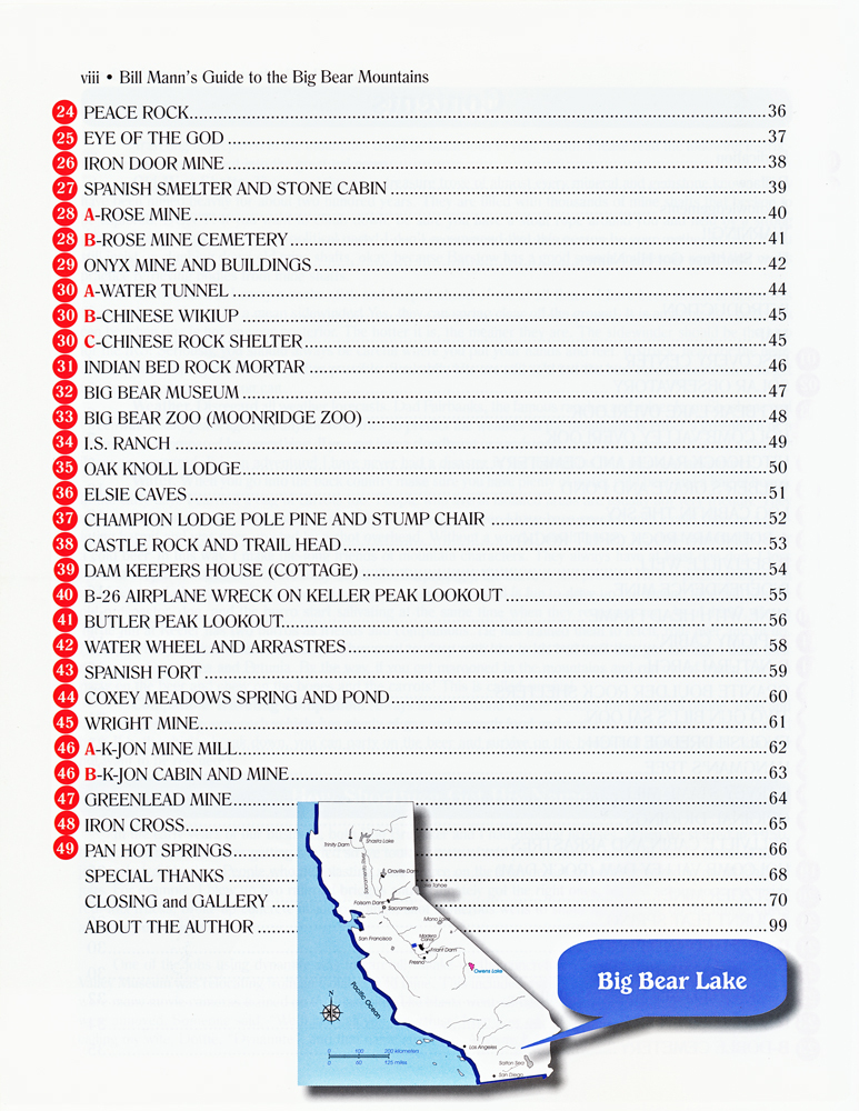 Bill Mann’s Guide to Big Bear And Its Hidden Treasures – Volume 6