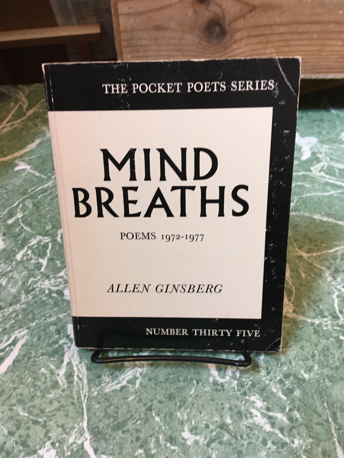ALLEN GINSBERG Mind Breaths pb City Lights 1977 SIGNED