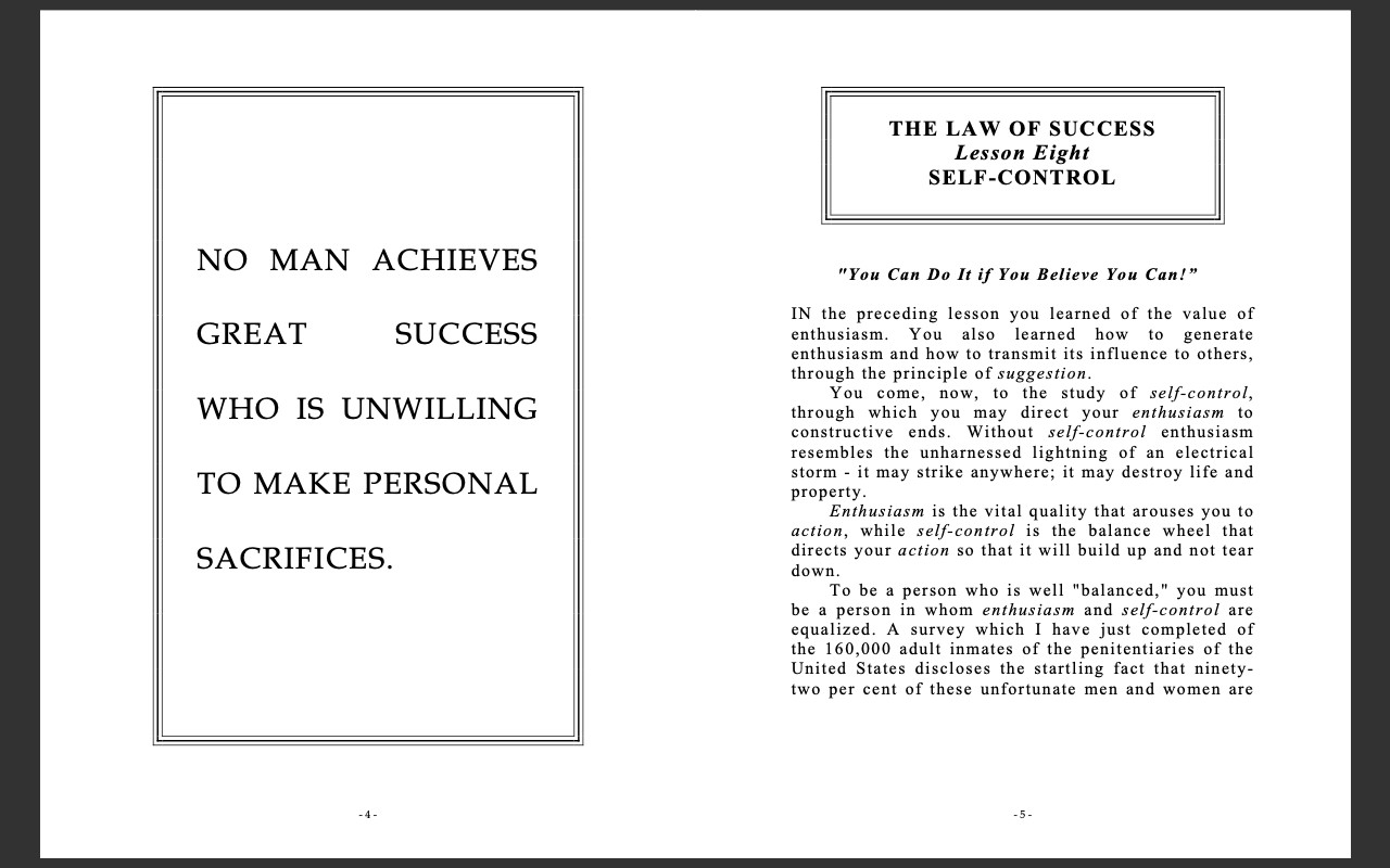 The Law of Success in Sixteen Lessons By Napoleon Hill – PDF eBook on CD-ROM