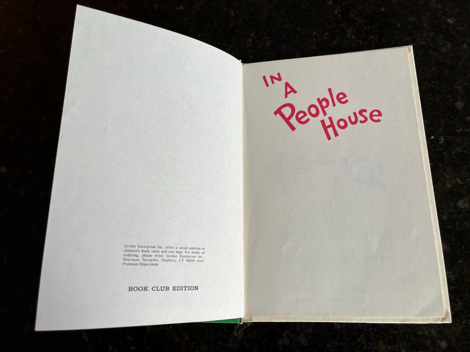 In a people house Dr. Seuss hardcover VINTAGE book 6.25″ x 8.75″ #1