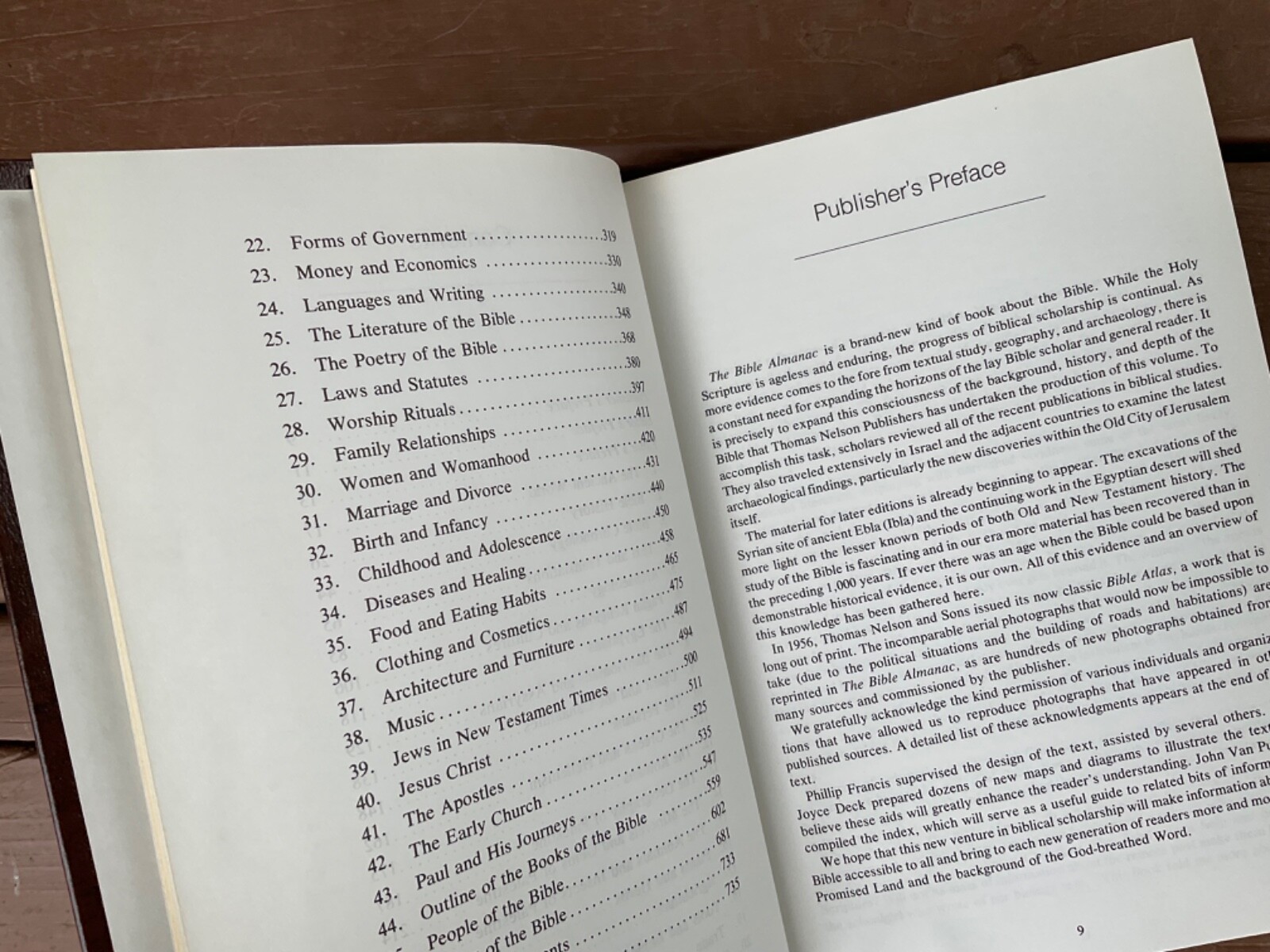 The Bible Almanac : A Comprehensive Handbook 1980 Hardcover