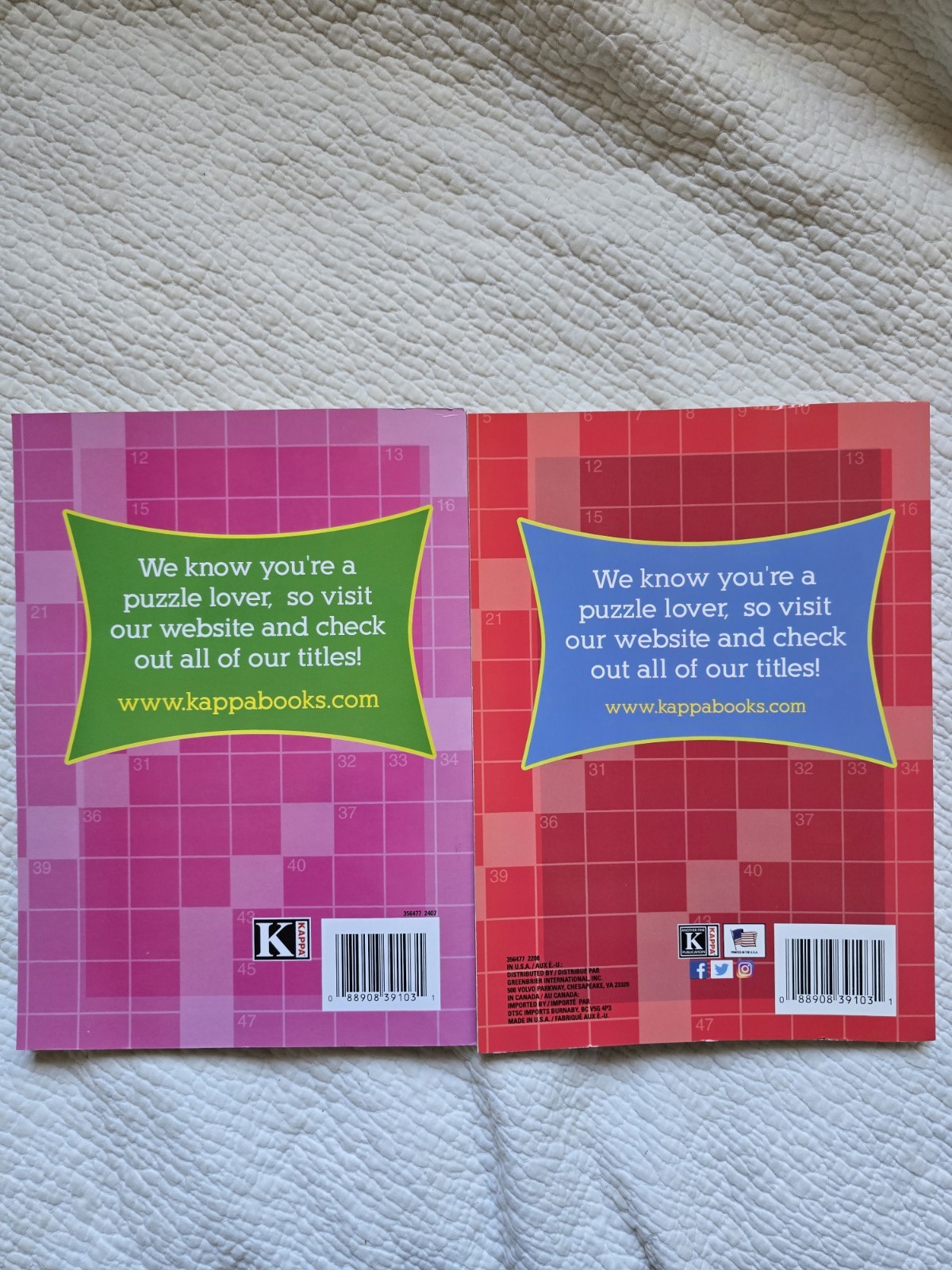 LARGE PRINT GREAT BIG CROSSWORDS. Kappa. Vol #139, 160. NEW. Free Ship. Puzzles