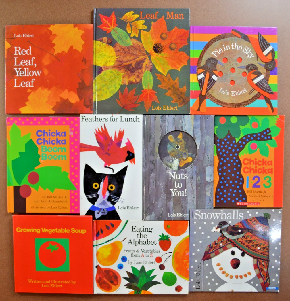Lot of 10 Lois Ehlert Picture Books Chicka Chicka Snowballs Planting Rainbow E1