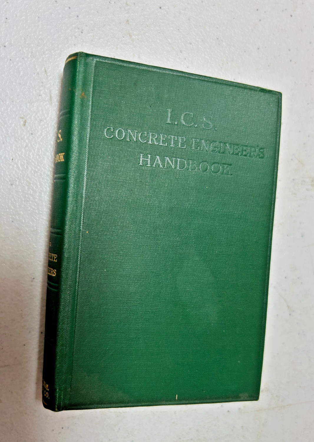 I.C.S. Concrete Engineers Handbook Hardcovered Book, 380 pages 1912