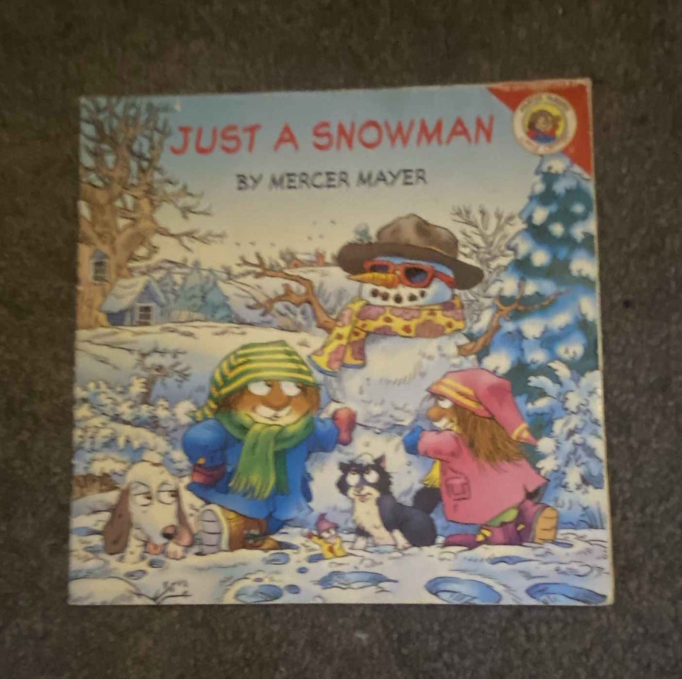 Just a Snowman Mercer Mayer Little Critter PB Illustrated Picture Book Ages 4-8