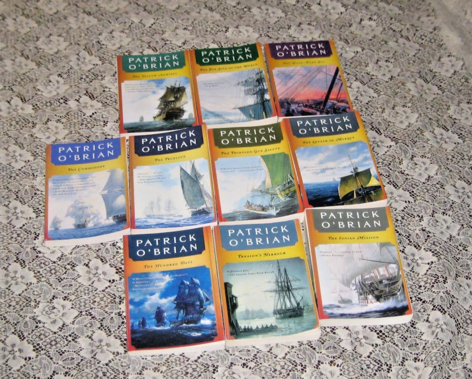 Lot of 10 PATRICK O’BRIAN Aubrey, Maturin books-Historical nautical series