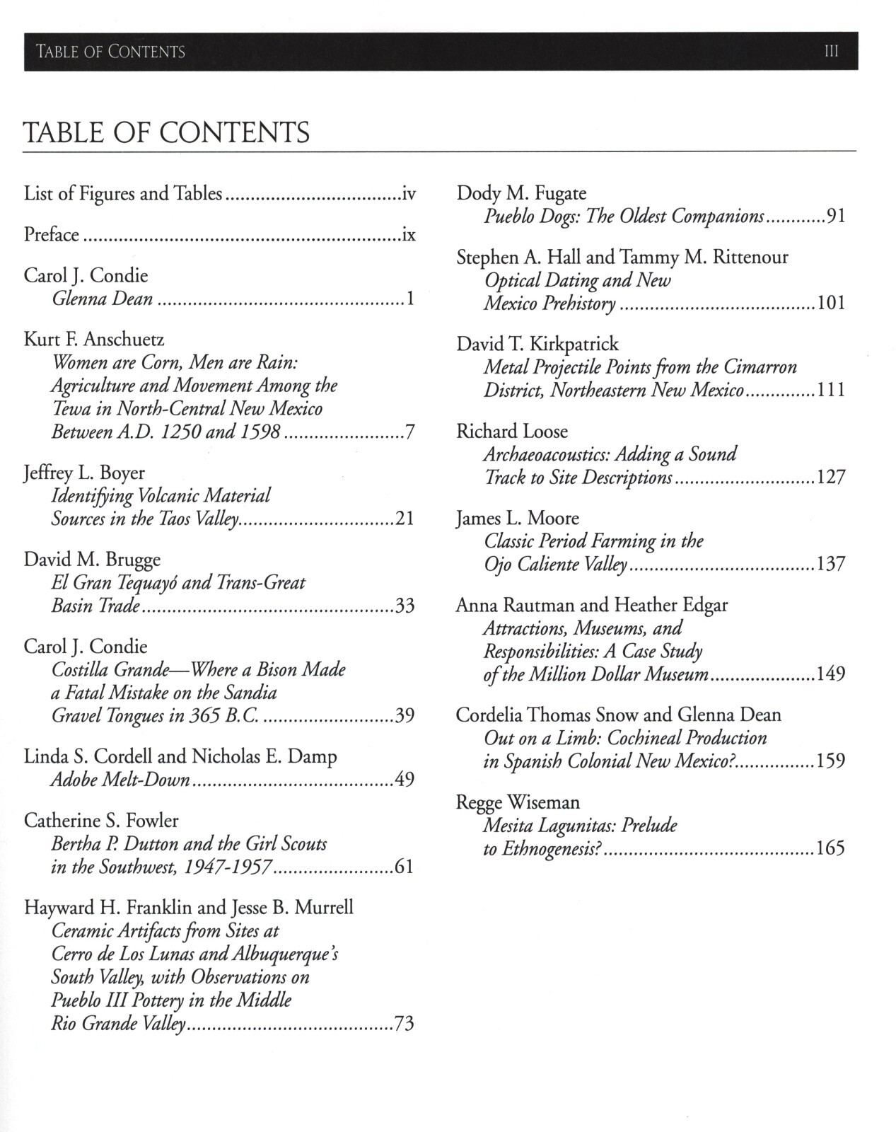 Threads, Tints, and Edification: Papers in Honor of Glenna Dean