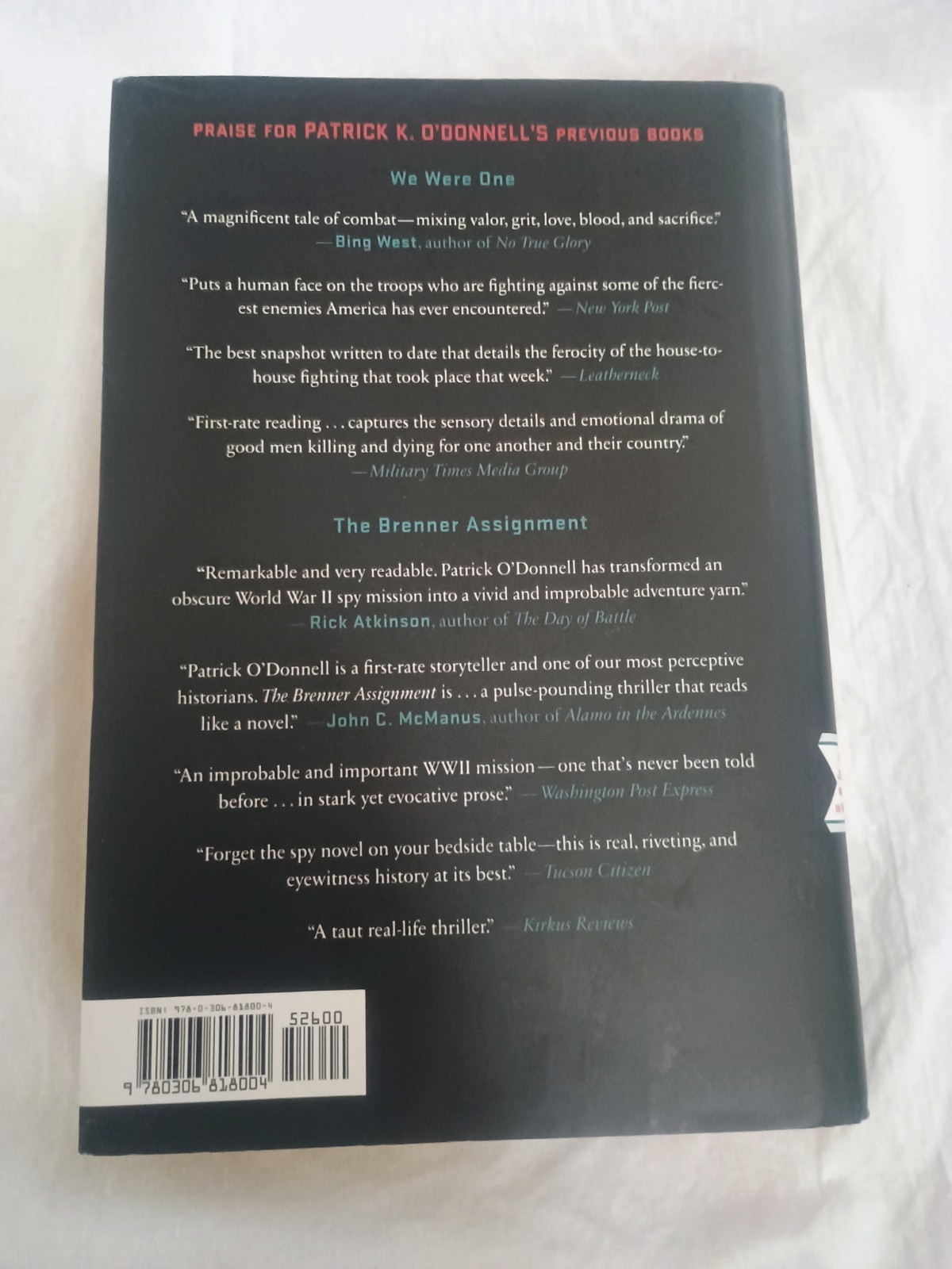 They Dared Return SIGNED by Patrick K. O’Donnell, Fred Mayer & Lilly O’Donnell