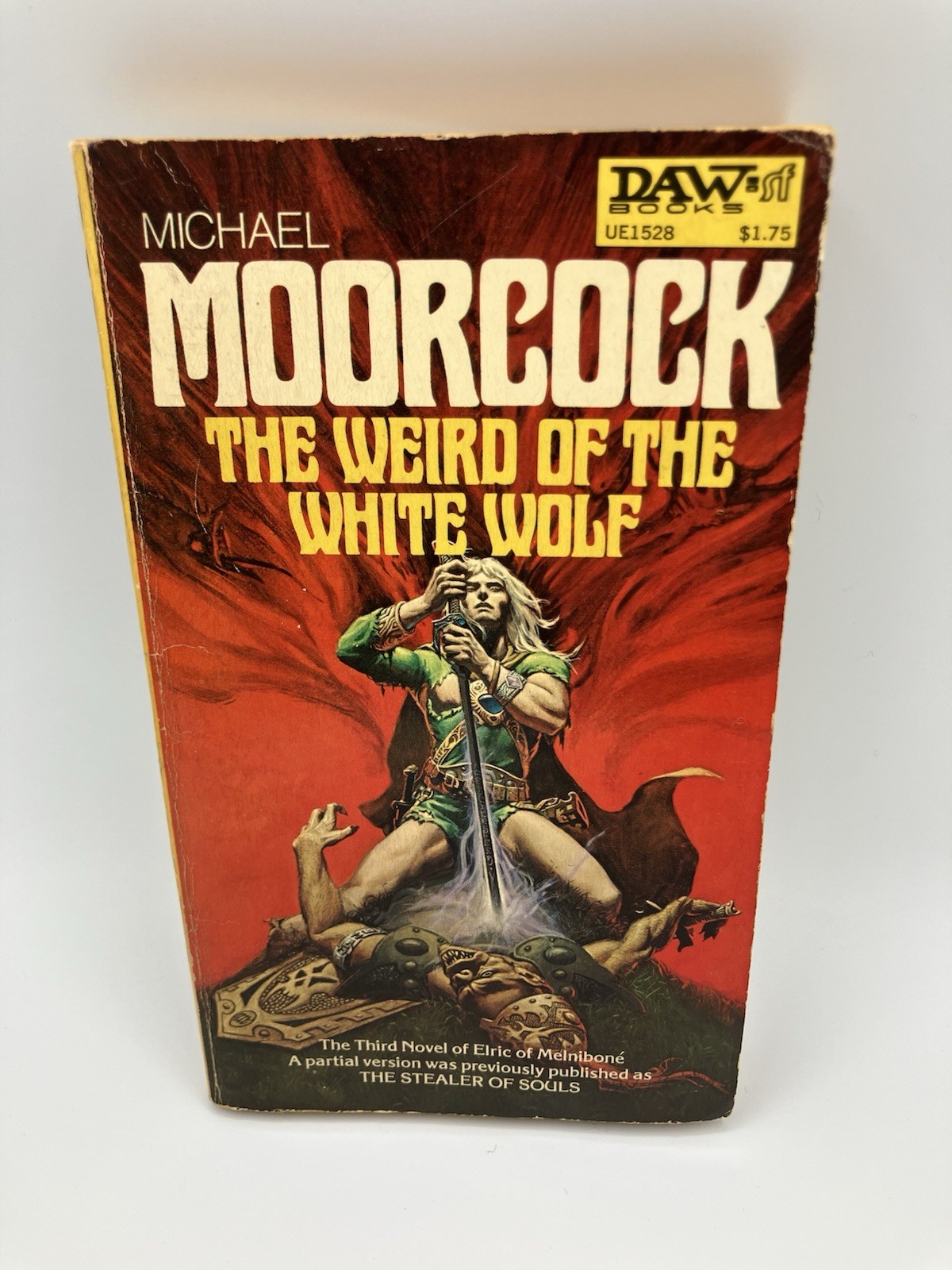 WEIRD OF THE WHITE WOLF 3rd Novel THE ELRIC SAGA Moorcock DAW Books 1st Ed GOOD