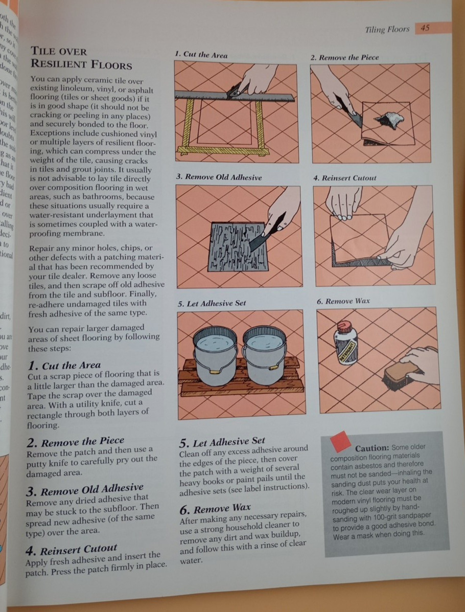 Creative Homeowner Press Working With Tile: Select, Install, Maintain, Repair…
