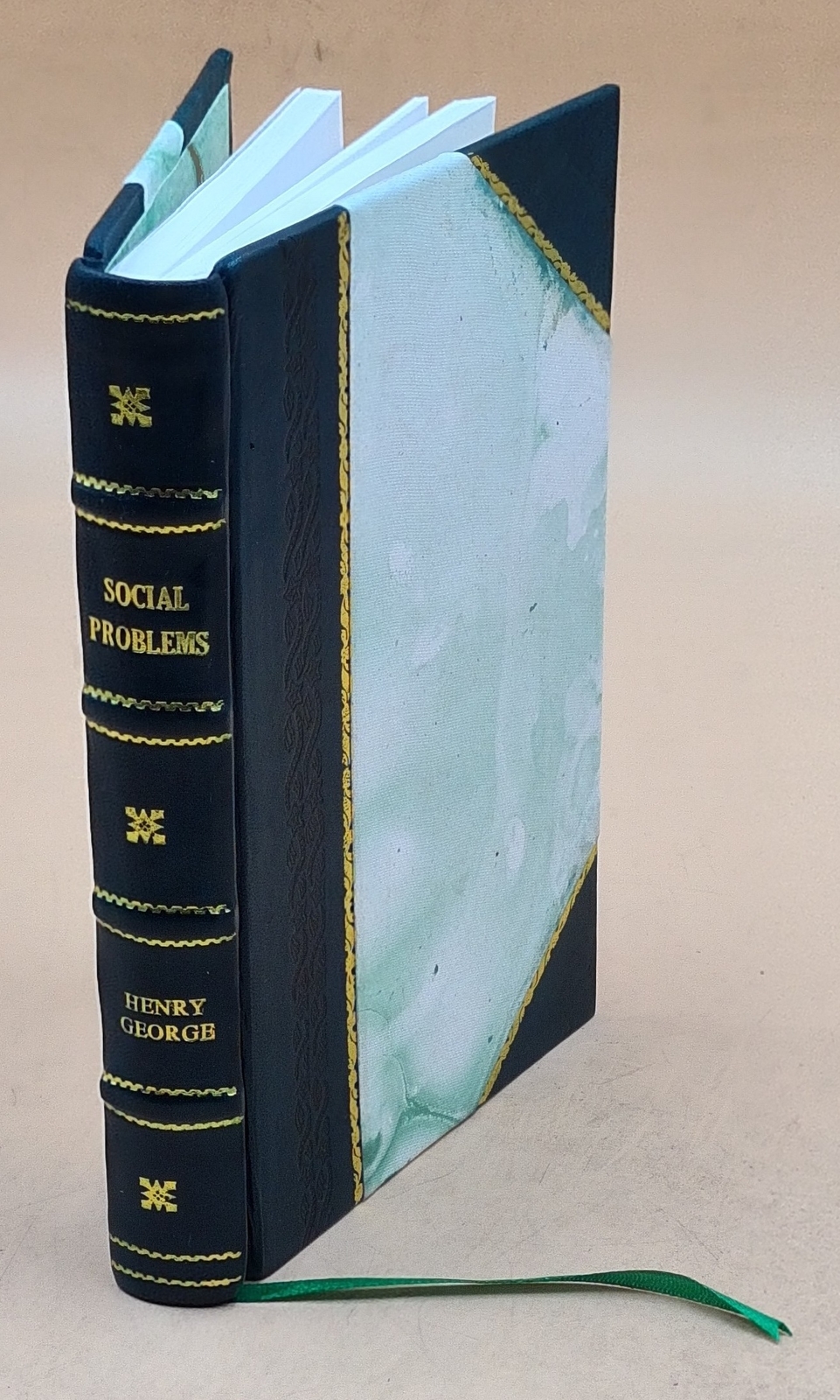 Social Problems. 1909 By George, Henry, [Leather Bound]