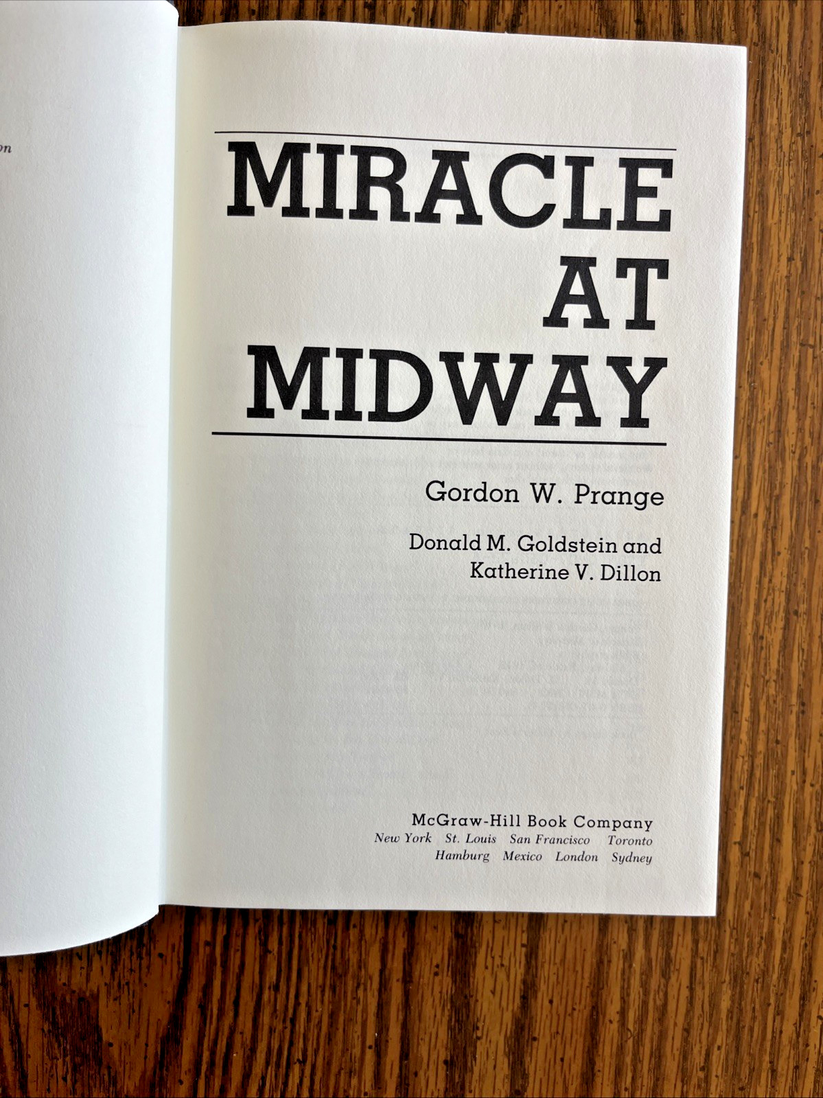 At Dawn We Slept, Miracle at Midway, Pearl Harbor, & Dec. 7 Prange 1st Ed/HB/DJ