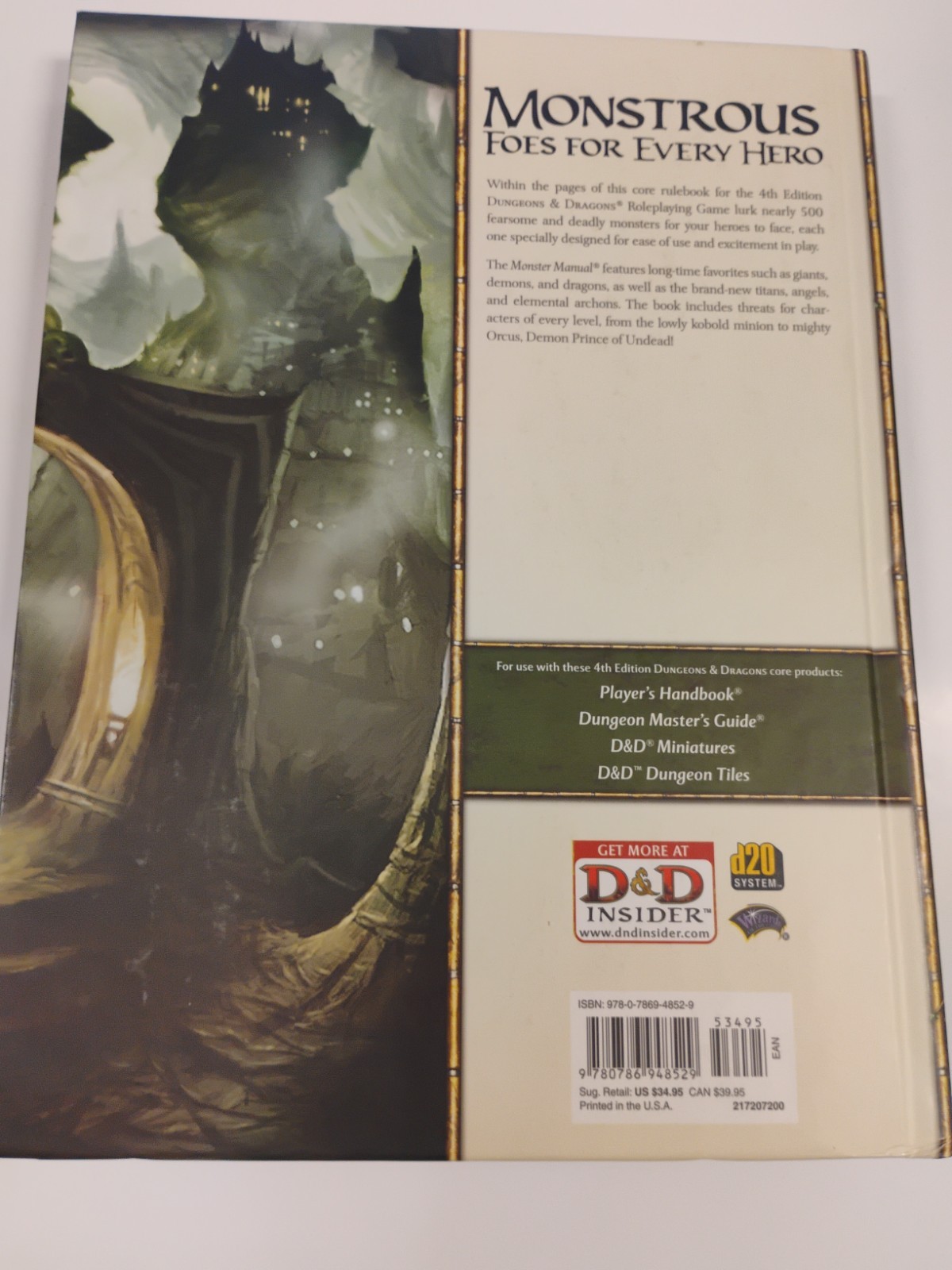 Dungeons & Dragons Monster Manual: Roleplaying Game Core Rules, 4th Edition