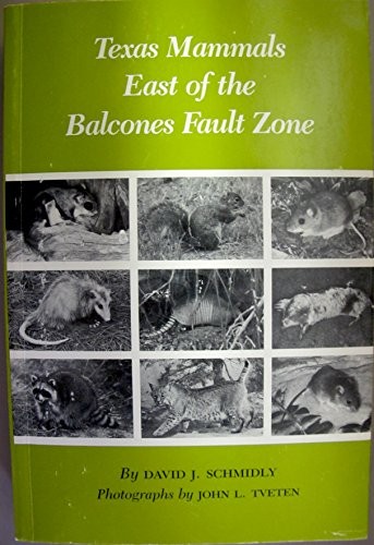 TEXAS MAMMALS EAST OF THE BALCONES FAULT ZONE (W. L. By David J. Schmidly *Mint*