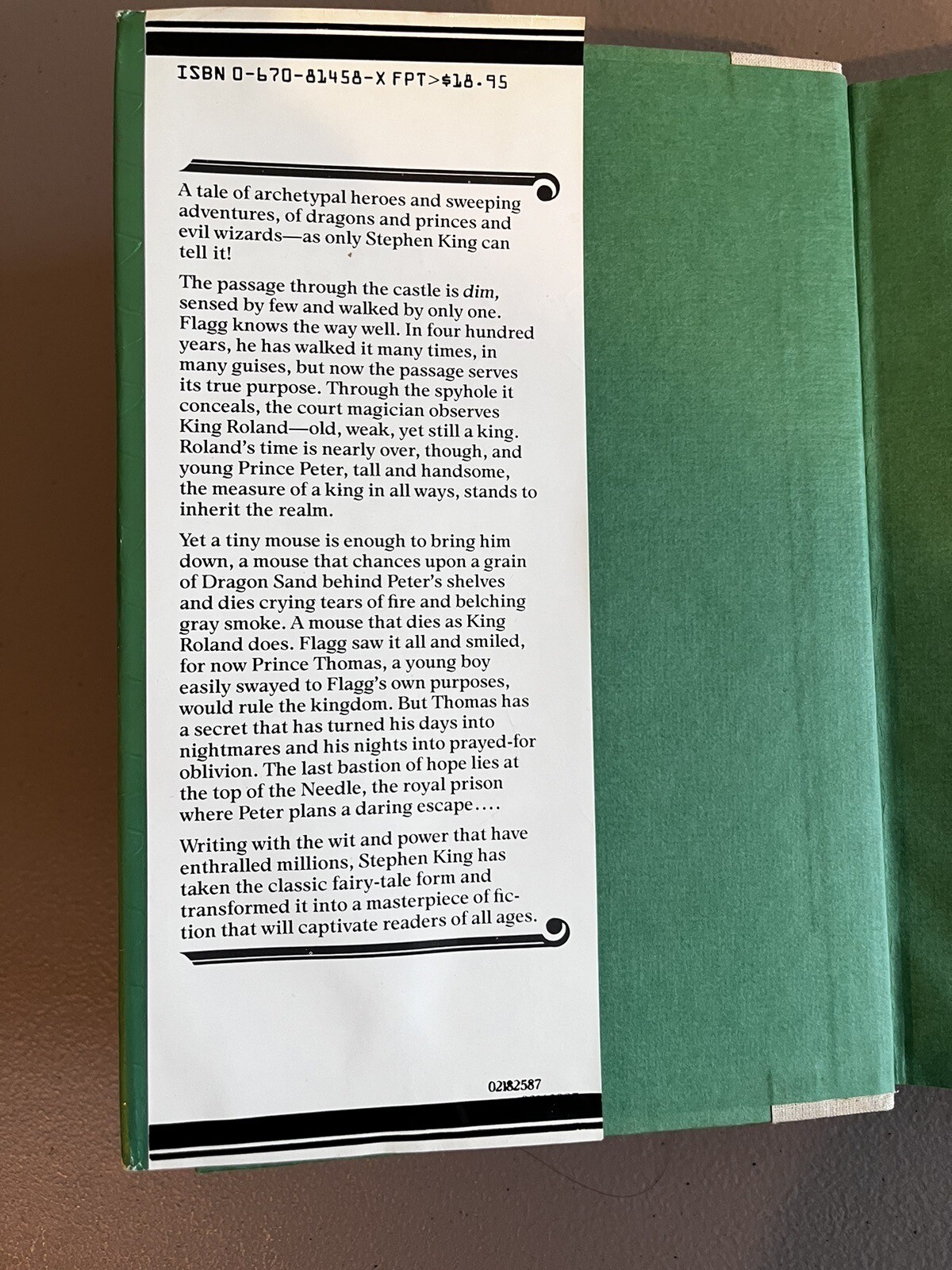 The Eyes of the Dragon by Stephen King (1987, Hardcover)