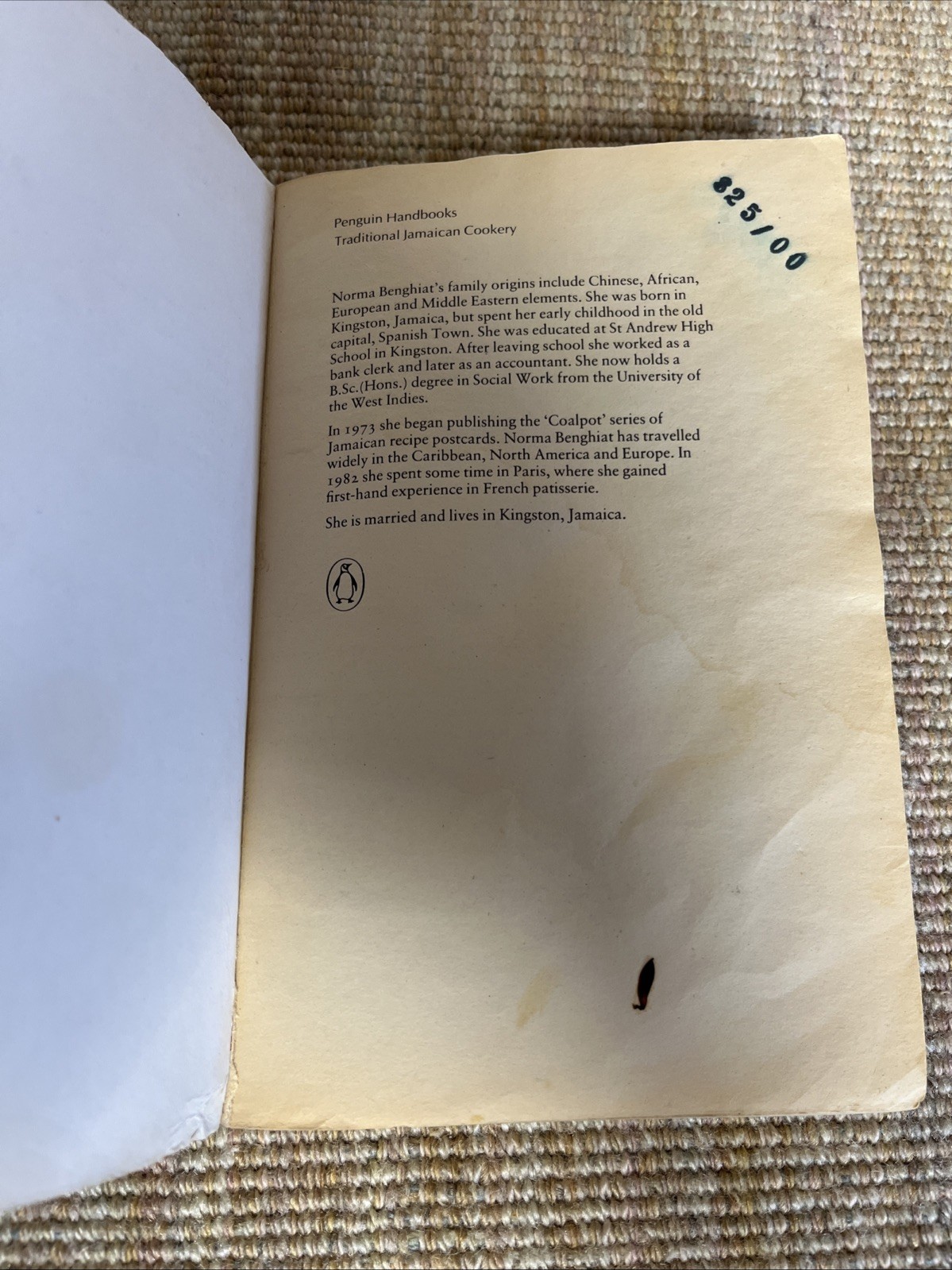Traditional Jamaican Cookery SIGNED by The Author Norma Benghiat ￼