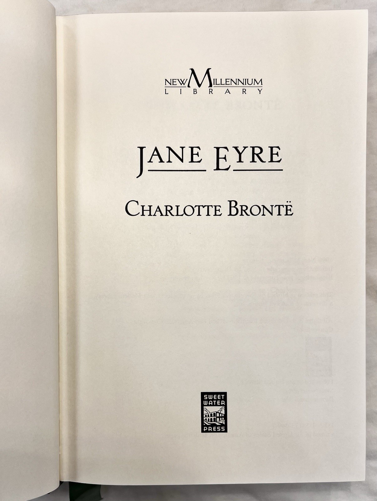 Jane Eyre – Charlotte Brontë – 1998 Sweetwater Press Leather Bound Hardcover